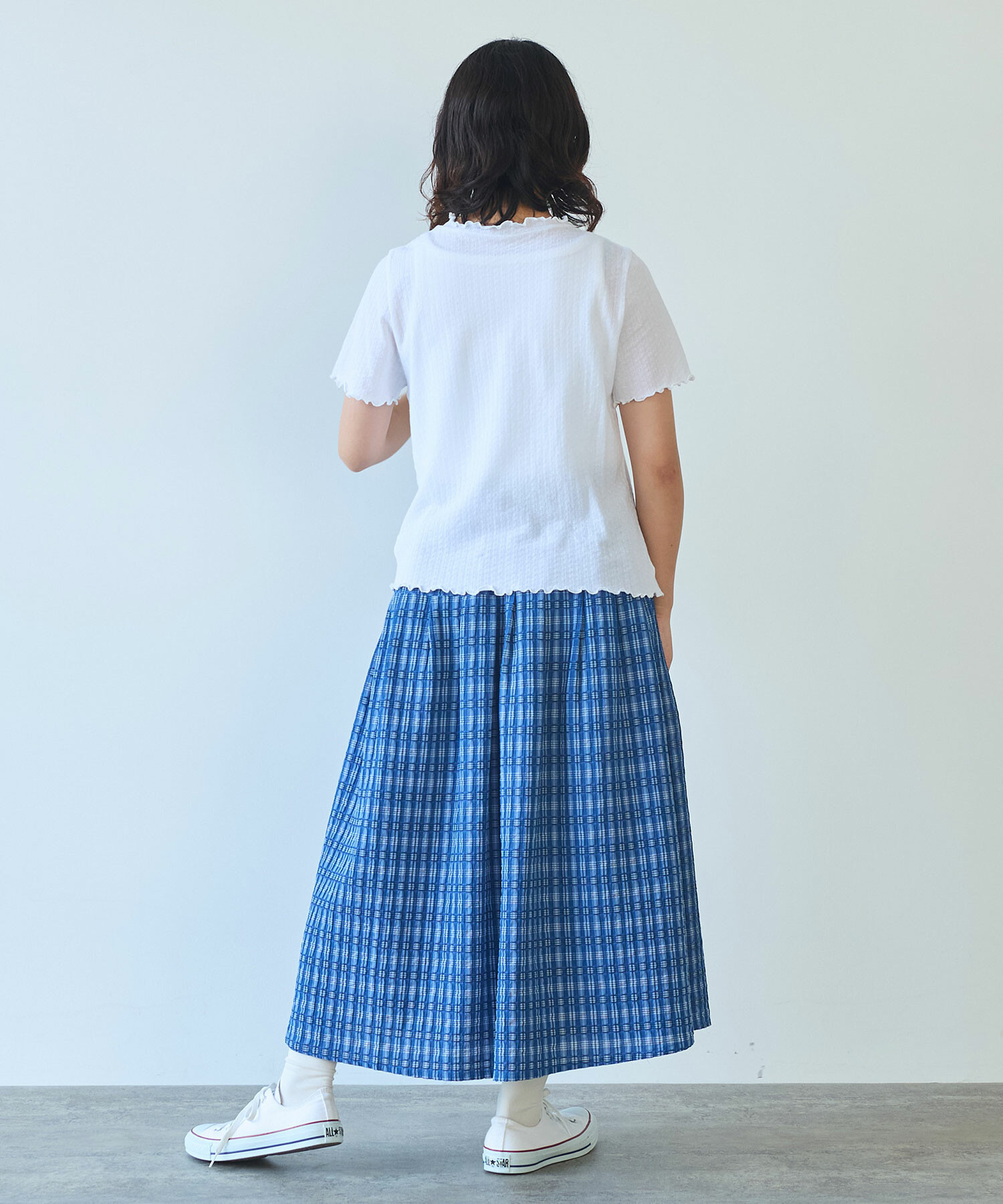 AMBIDEX Store △強撚針抜ジャカード ハイネック 半袖プル