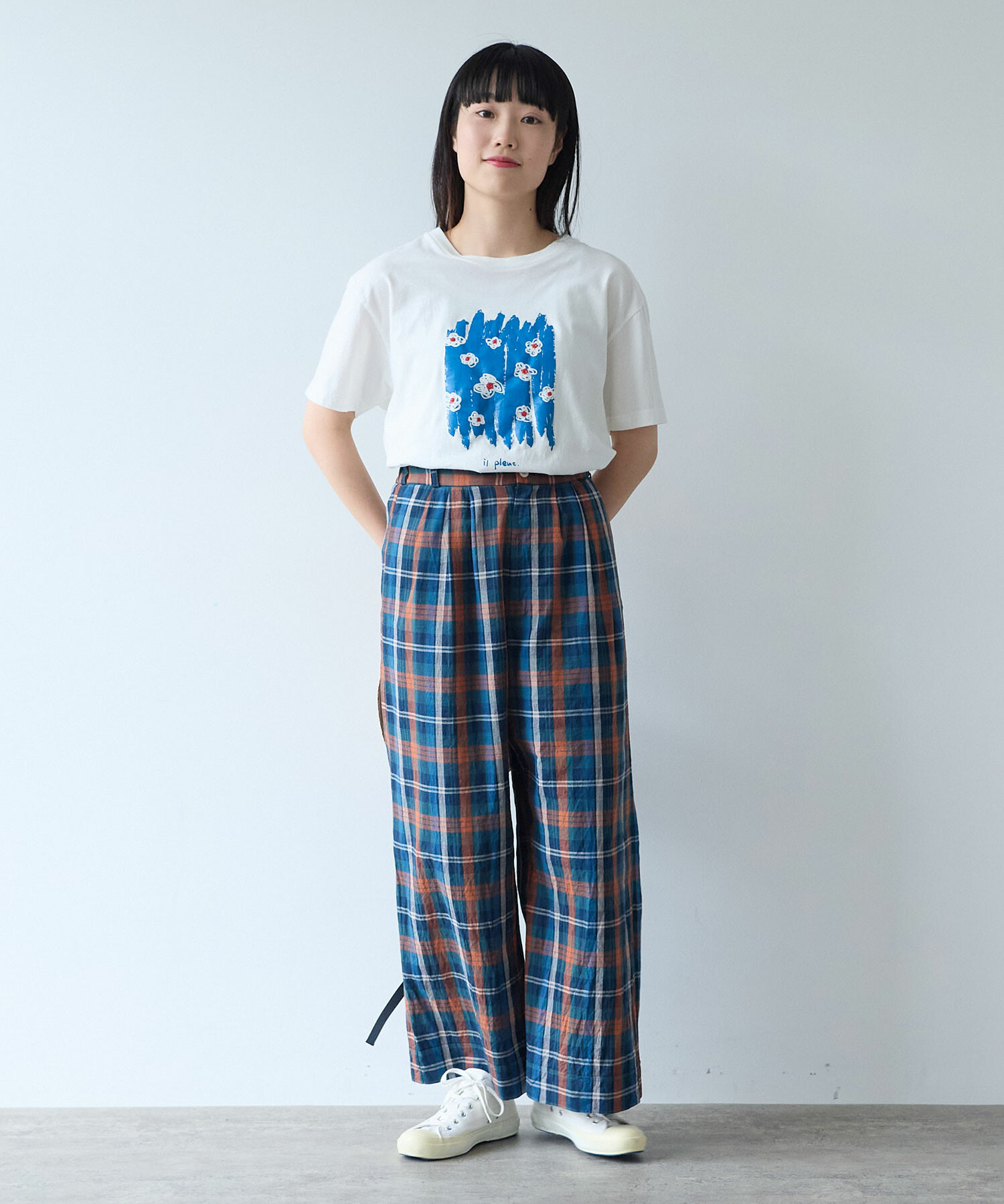 おはなさん用 AMBIDEX Store ○ おはなのラバープリント Tシャツ(F シロ): bulle de