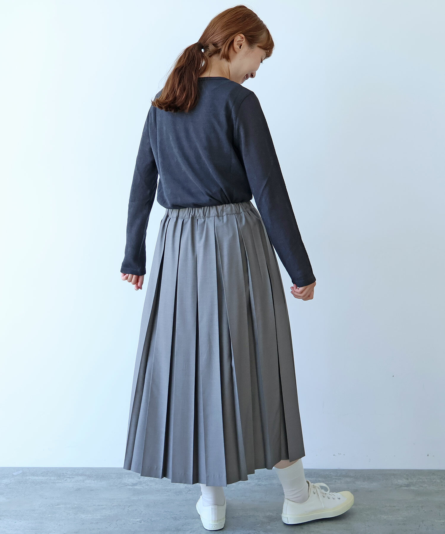 AMBIDEX Store △〇 hana×mesh ジャカード 長袖プルオーバー(F シロ