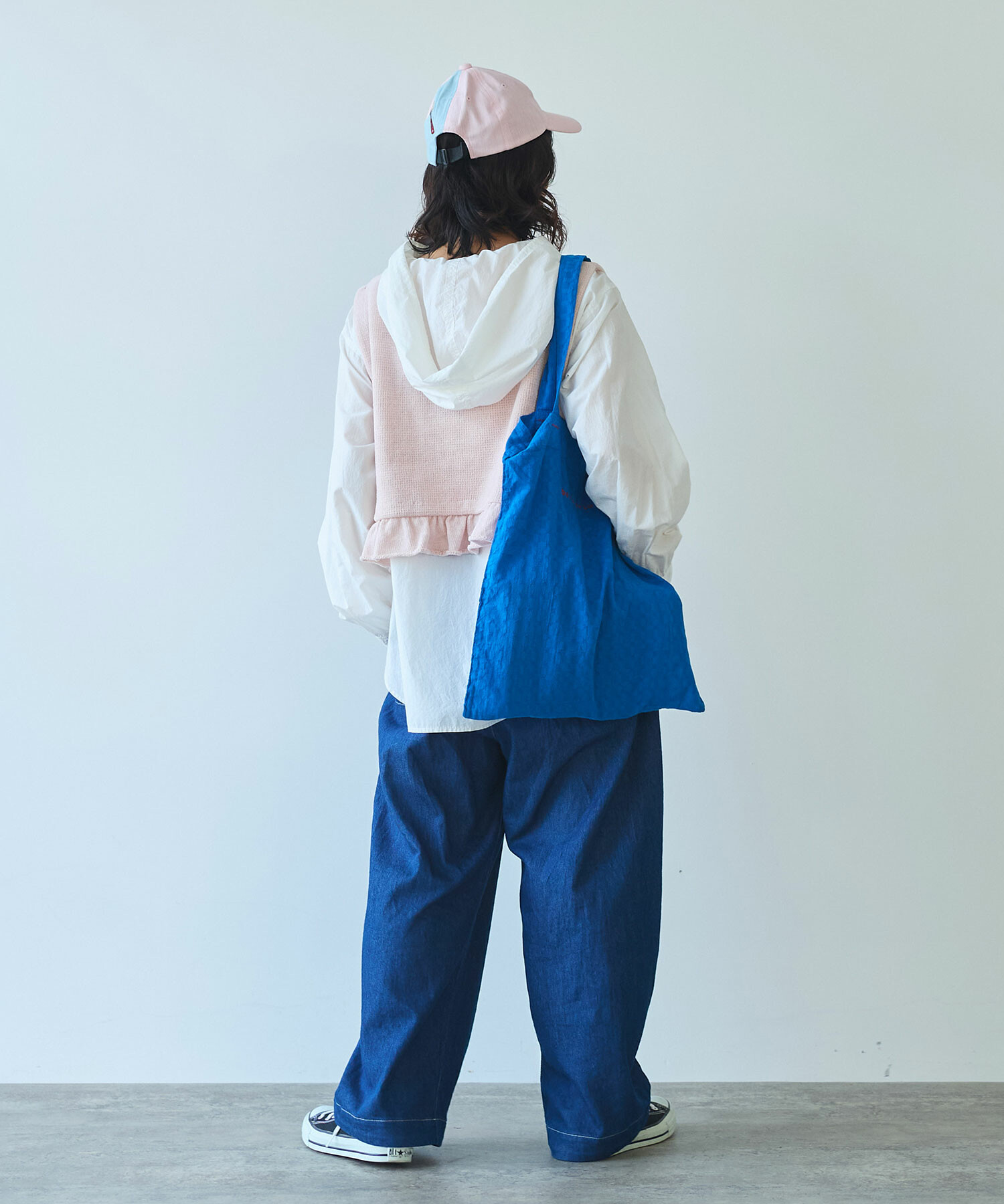 AMBIDEX Store 〇 moll yarn フリルベスト(F サックス): bulle