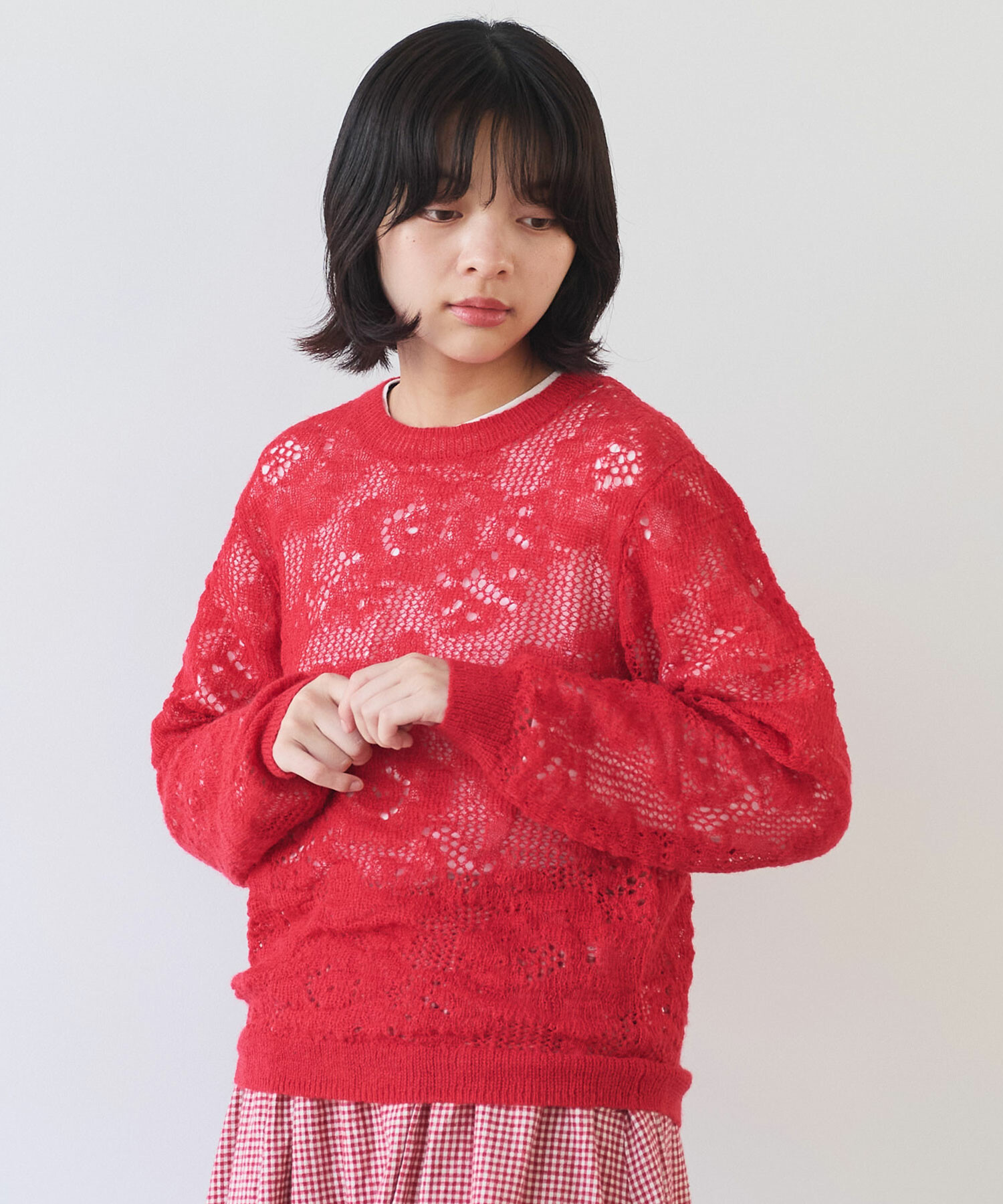 HANAページ♡⃜ AMBIDEX Store ○ hana hana モヘア プルオーバー(F チャコール