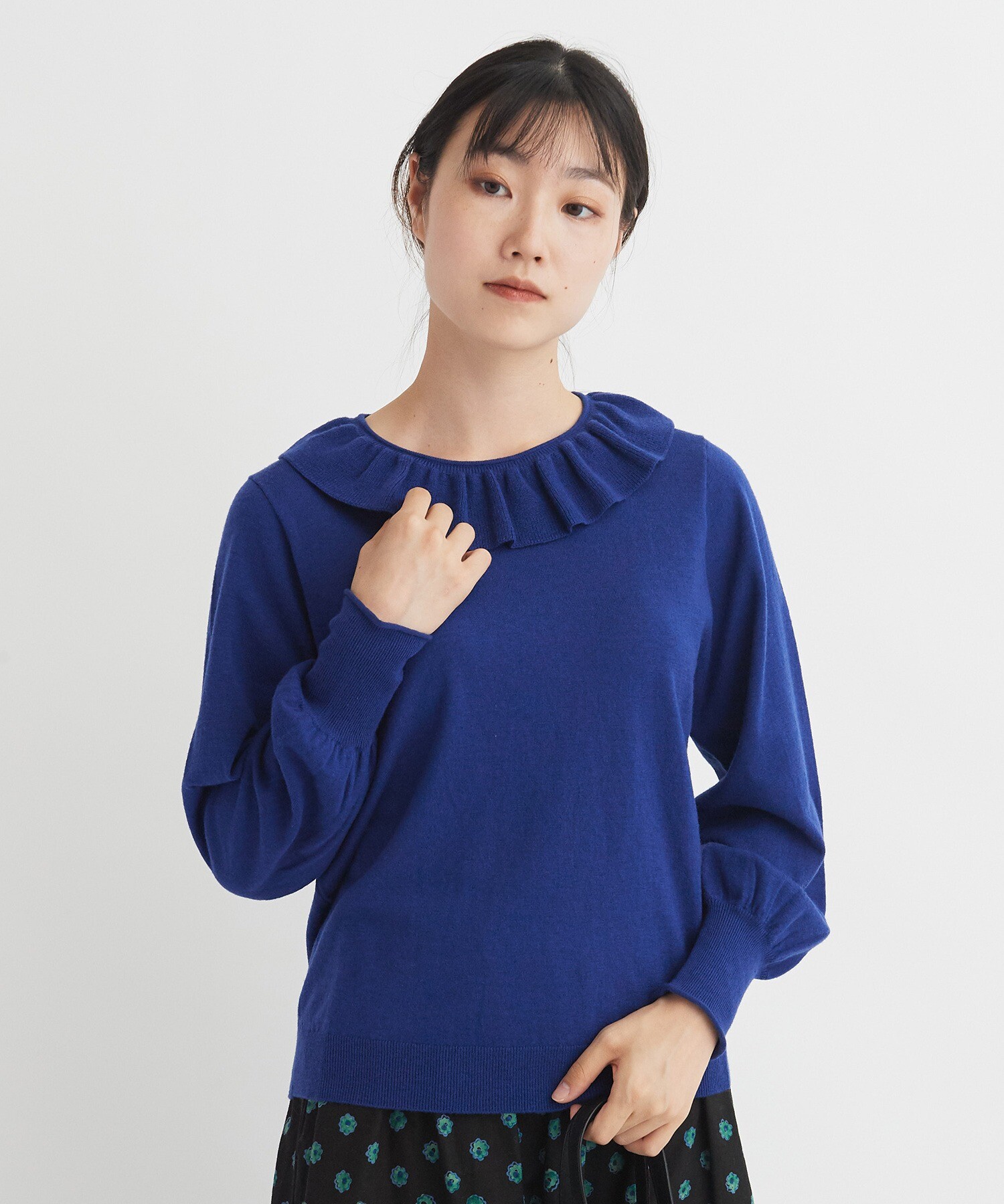 comfort merino frill プルオーバー-