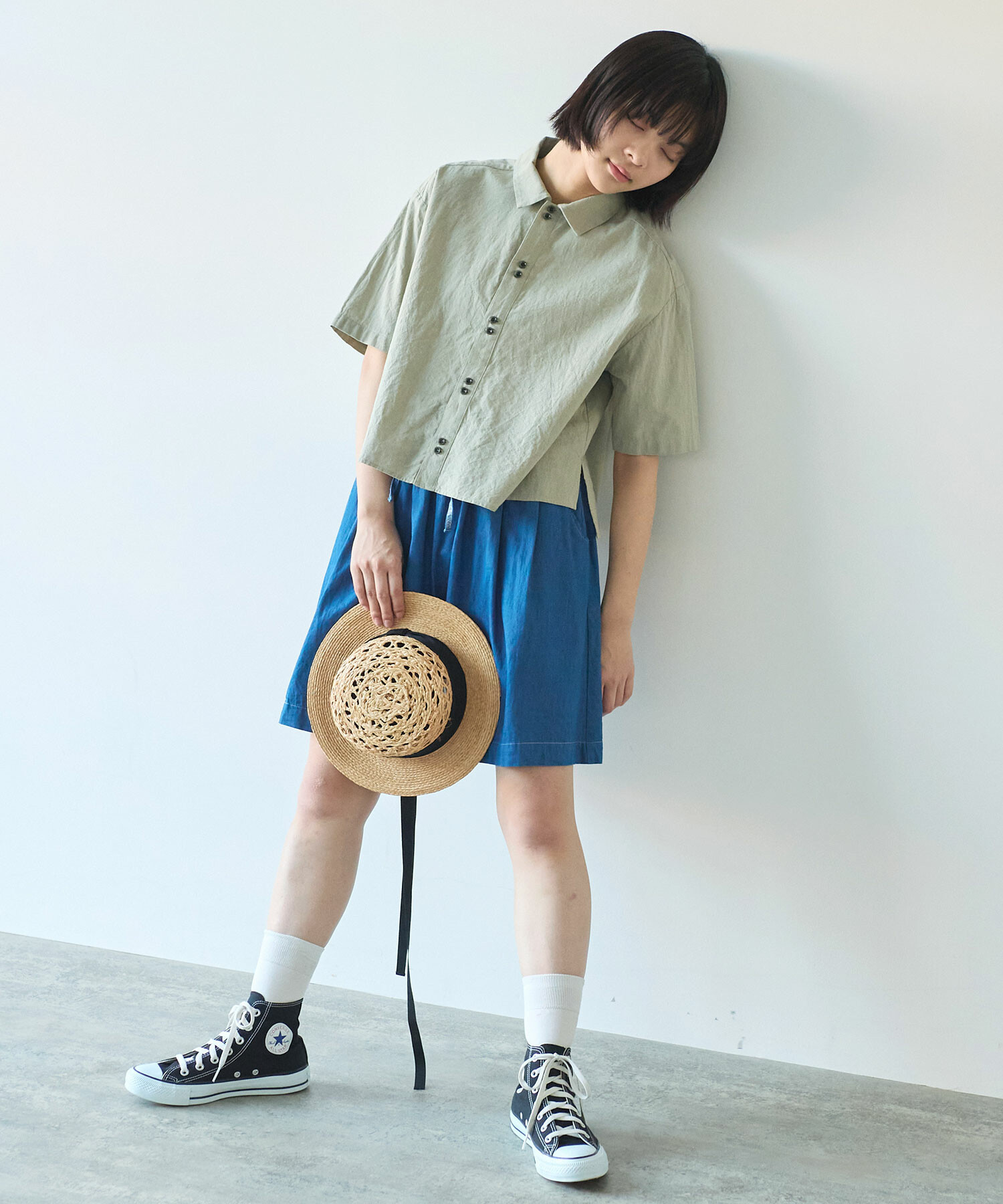 ameri vintage デニムキュロット AMBIDEX Store △〇 5.5oz denim キュロットパンツ(F インディゴ