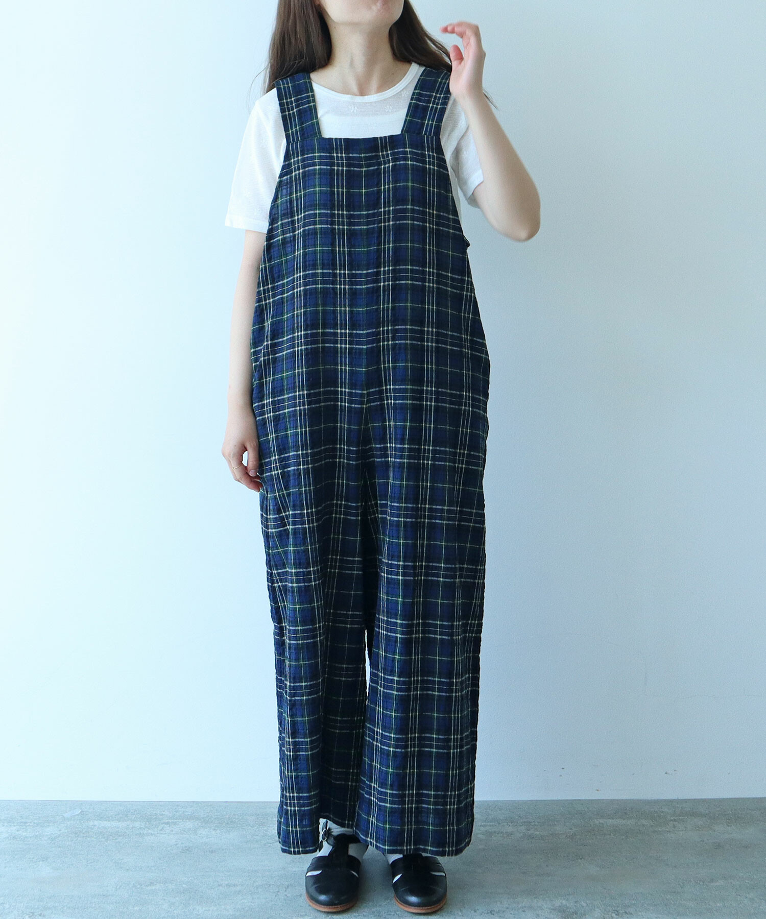 AMBIDEX Store △〇 サッカー タータンチェック サロペット(F コン