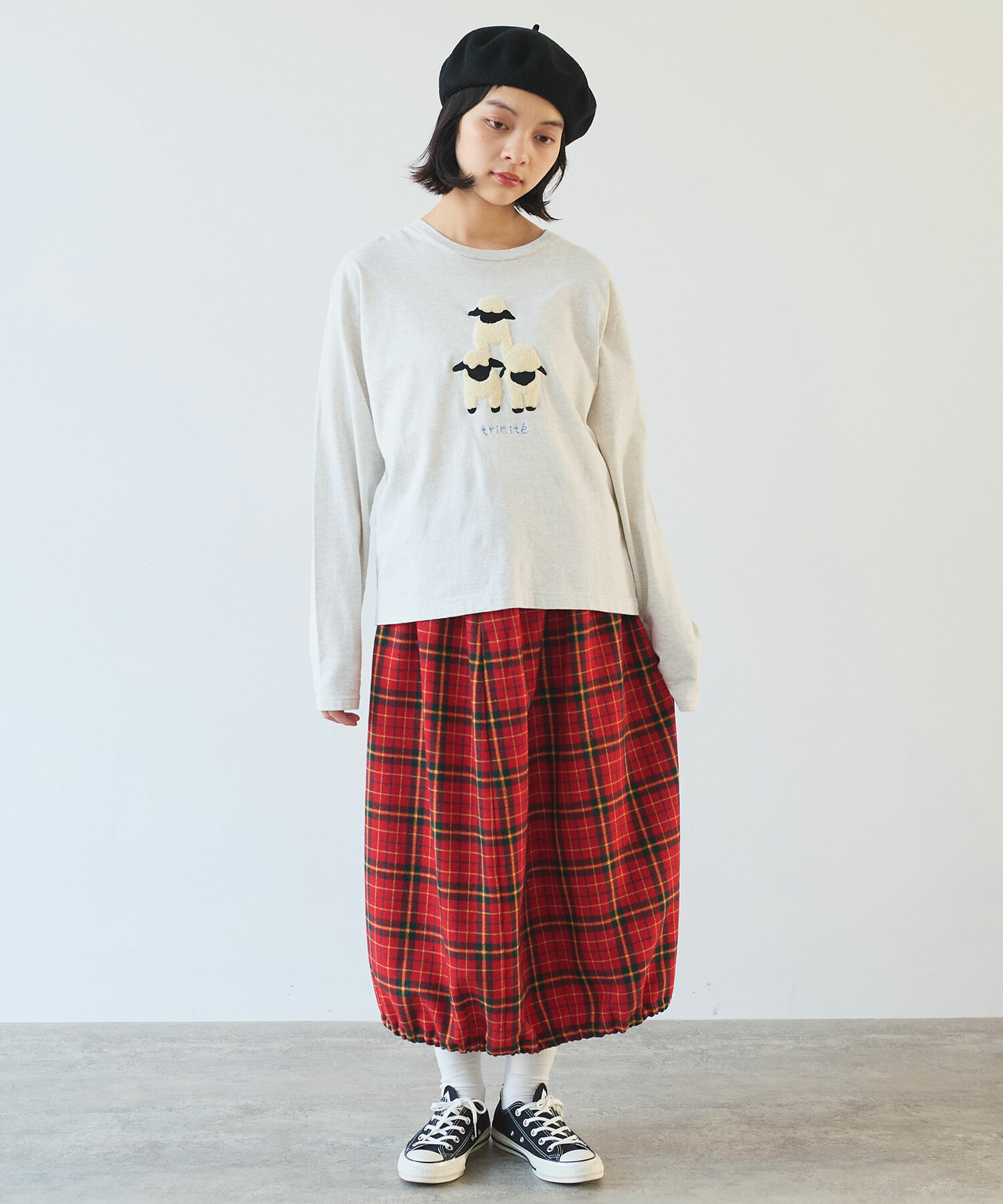 AMBIDEX Store 【予約販売】〇 Recycle CHECK バルーンスカート