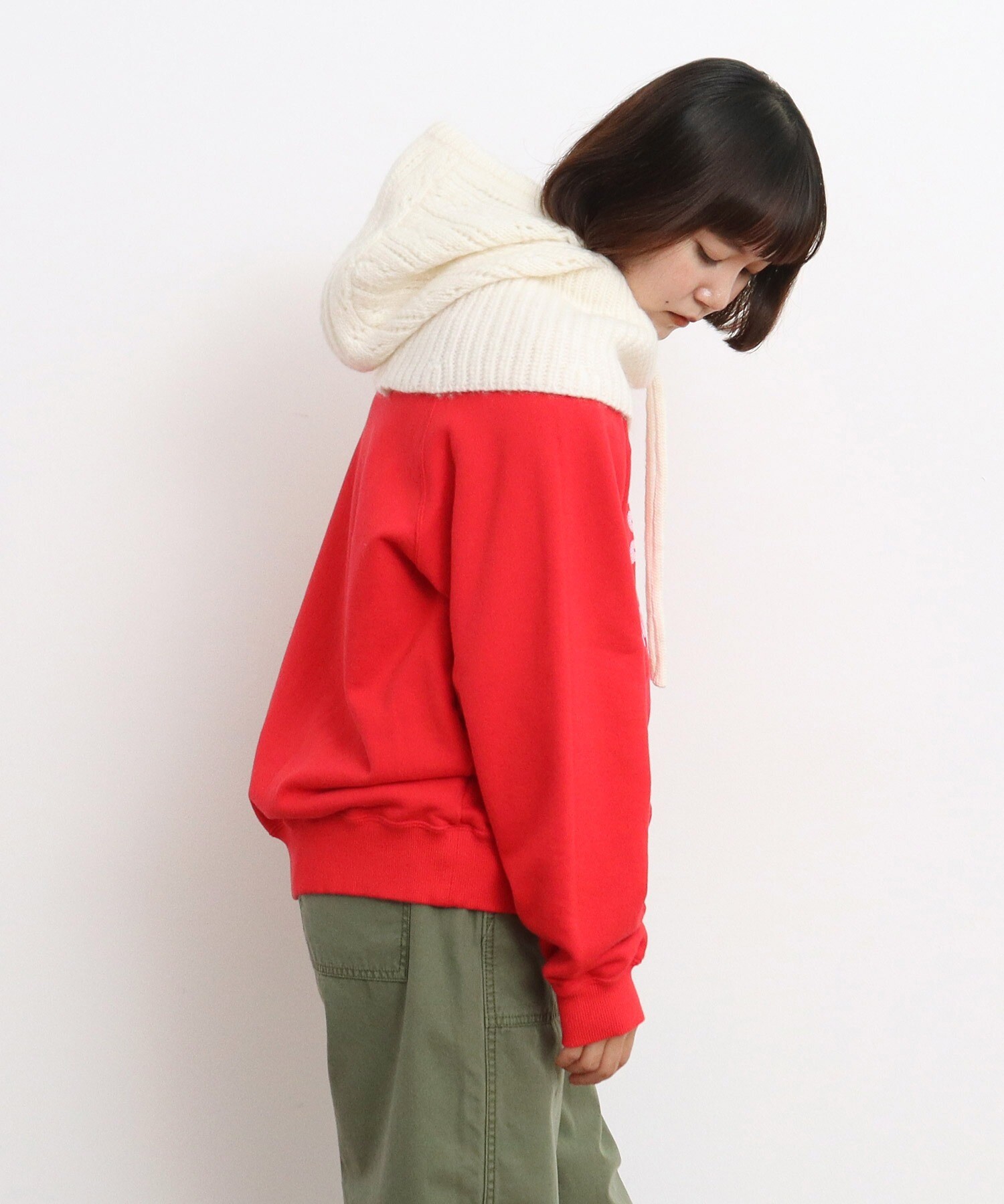 AMBIDEX Store 【予約販売】○1/3Wool 透かし編み フード(F