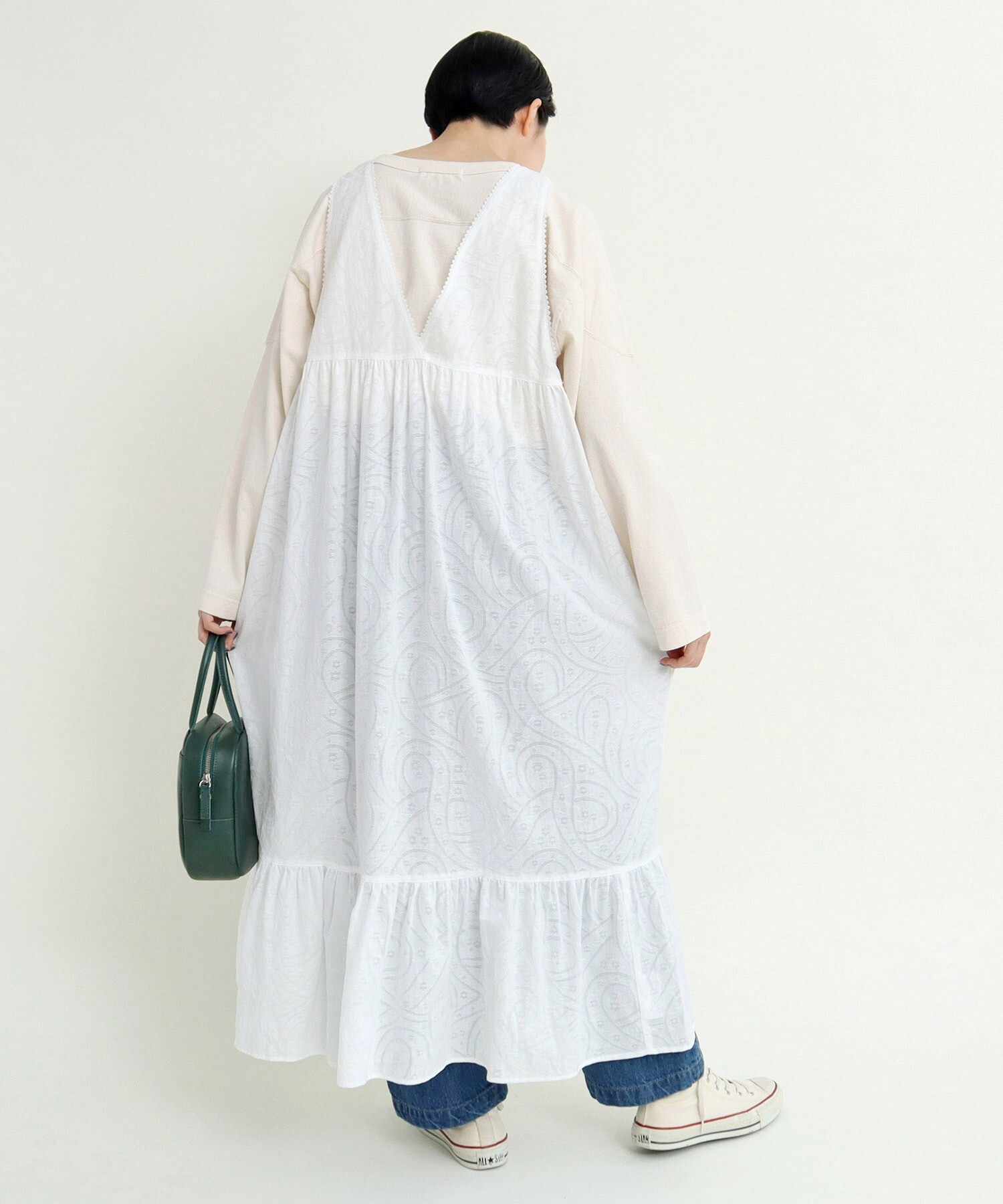 ワンピース Hanaqua ZUCCa / S シアーフラワー / ワンピース(M white(01)): SALE| A