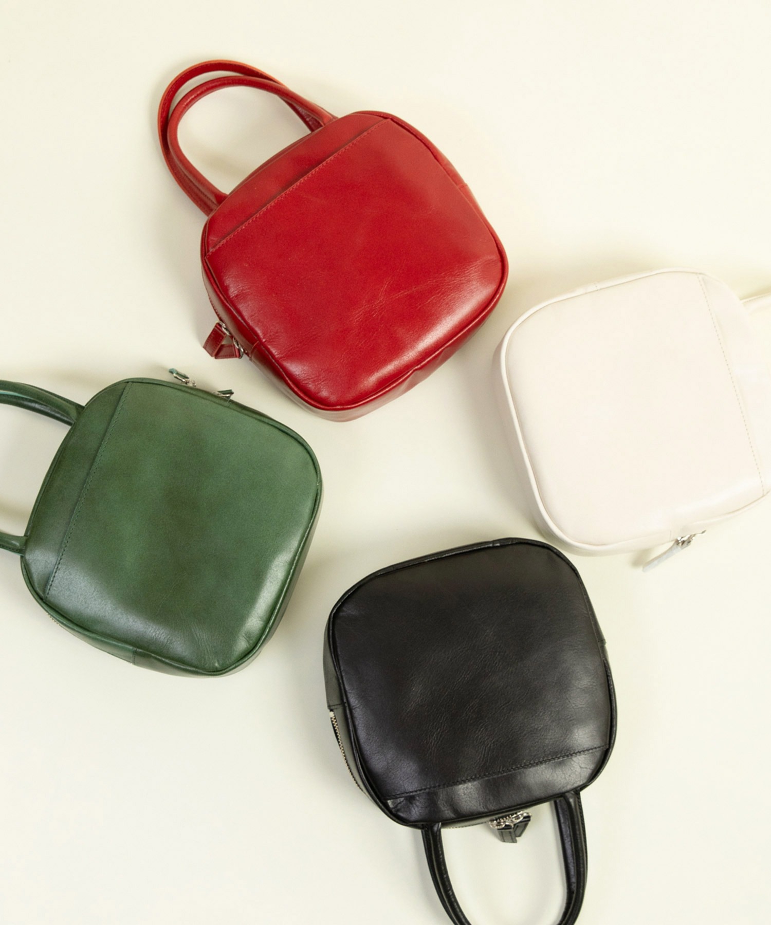 AMBIDEX Store △○ICY LEATHER BOSTON 裏地チェックBAG(F