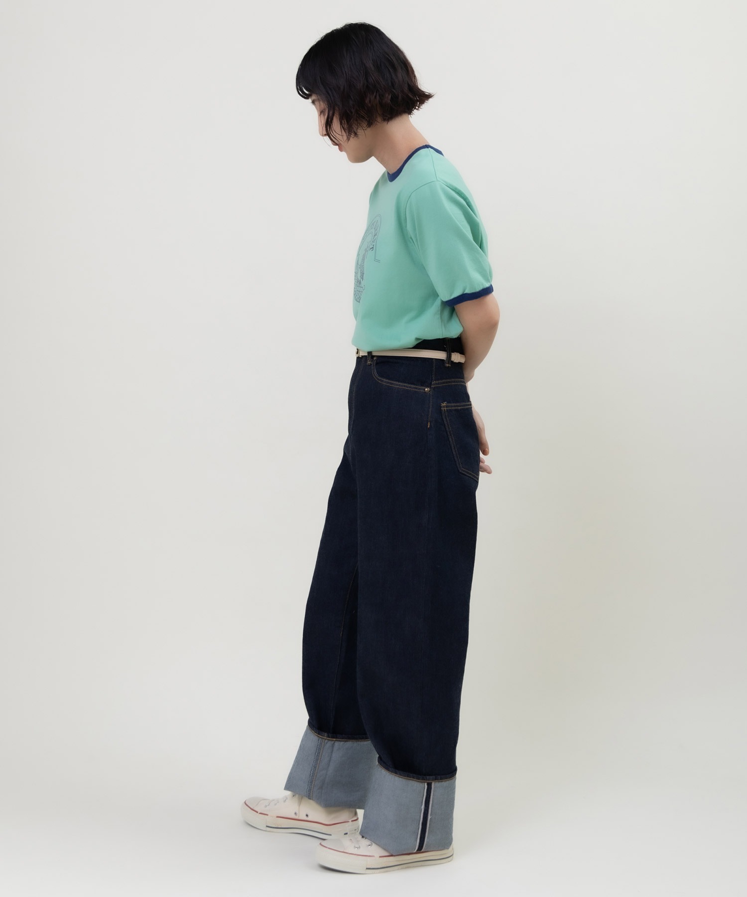 AMBIDEX Store ○11.75ozセルビッチデニム ストレートパンツ(36 コン