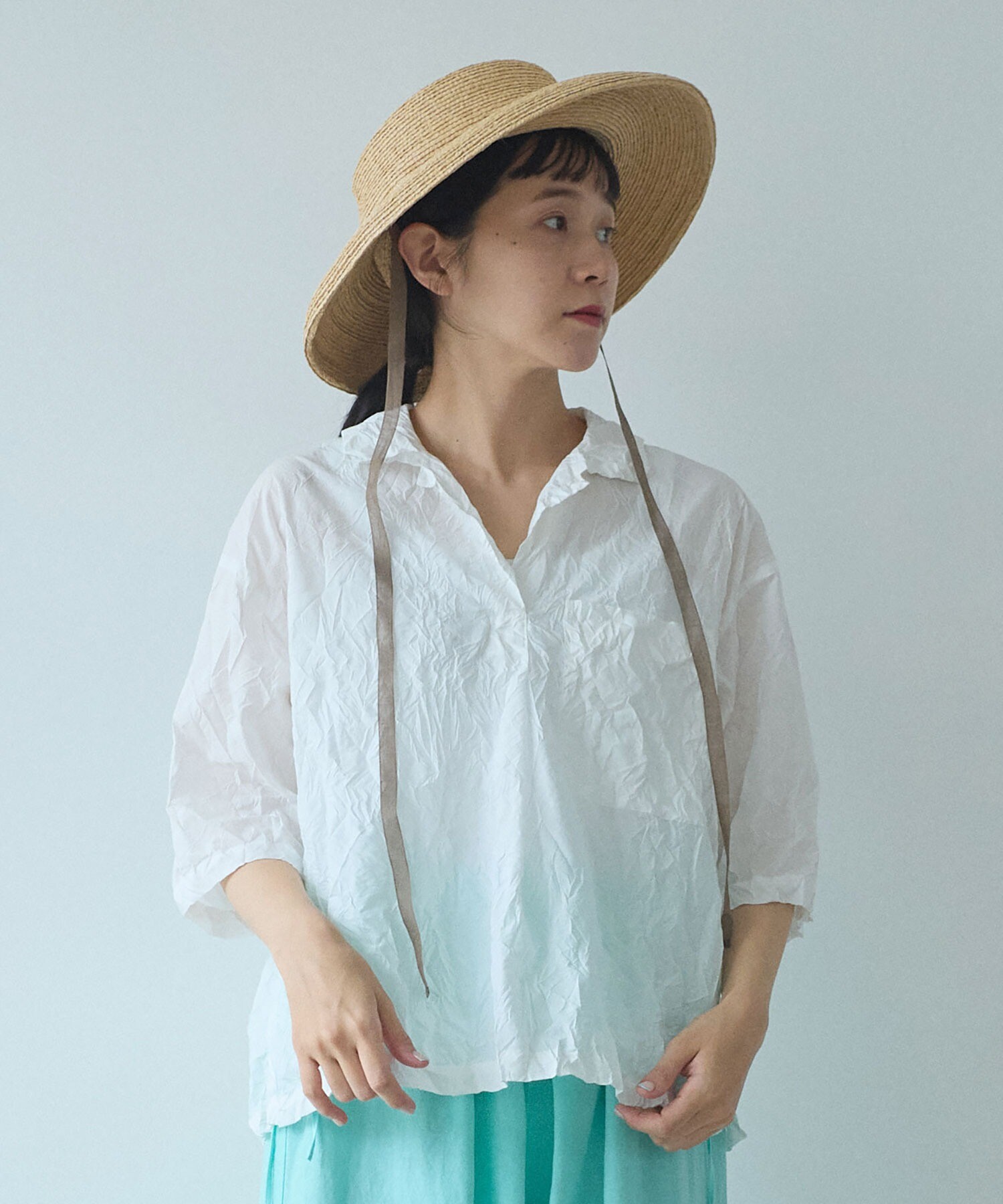 yuni コットンポリエステル　キャッチワッシャー ロールネックプルオーバー アンビデックスストア on X: 