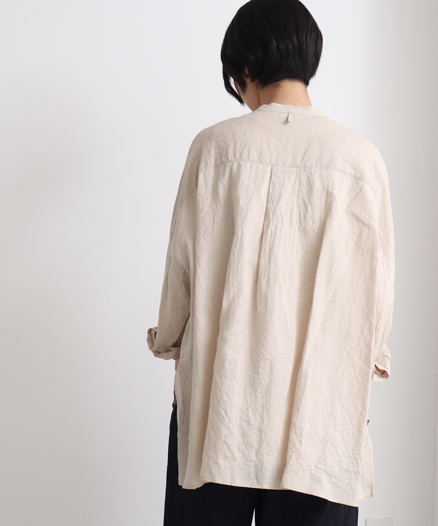 AMBIDEX Store △yuni 別注 リネン ワイドブラウス(F クロ): yuni