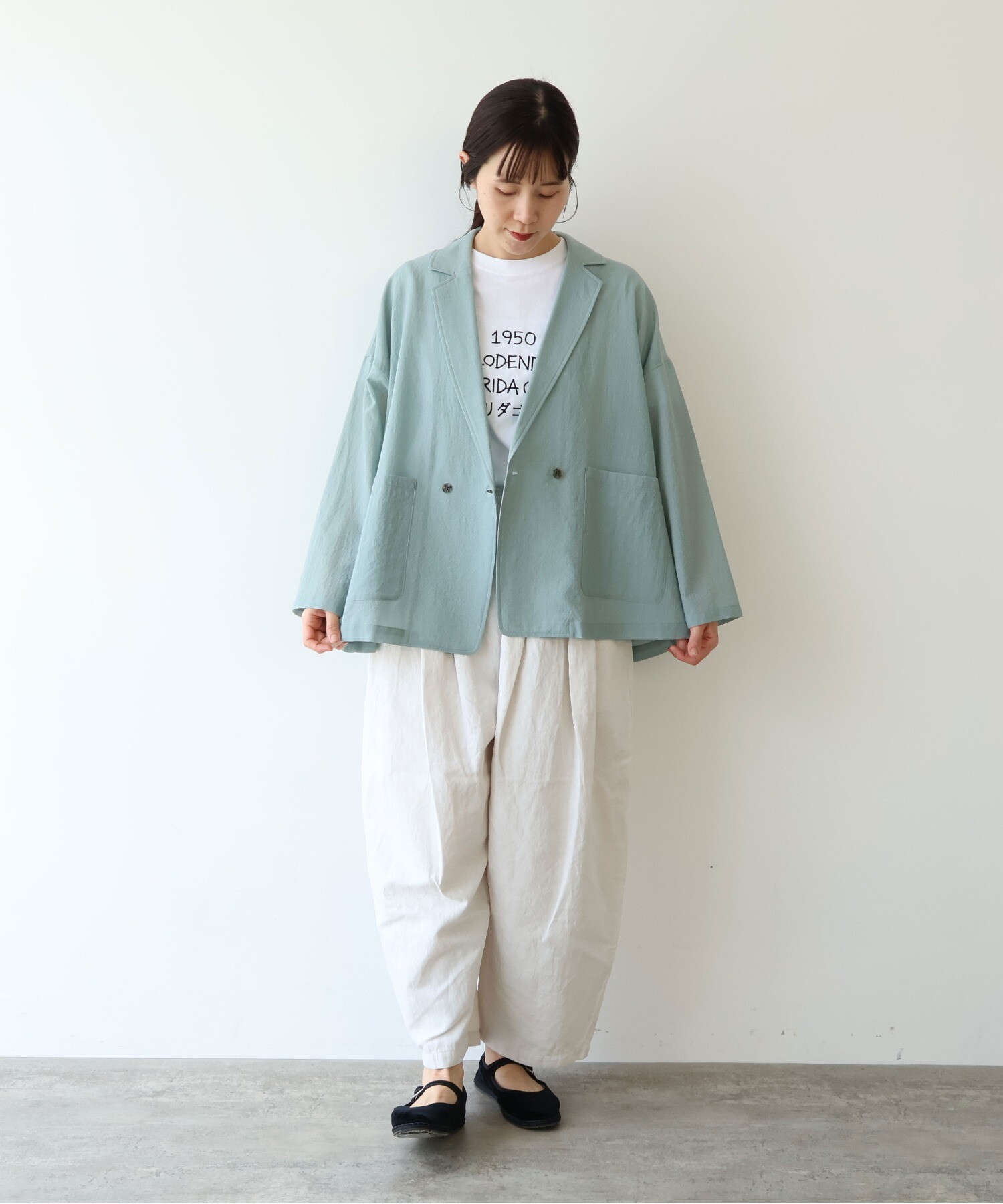 AMBIDEX Store sheer summer Wool-Polyester Voil tailored ジャケット