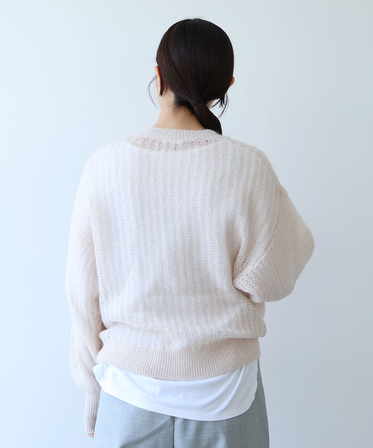 【美品】buoybuoy mesh hem プルオーバー MH EMドローストリングプルオーバー メッシュ - 【シサム工房