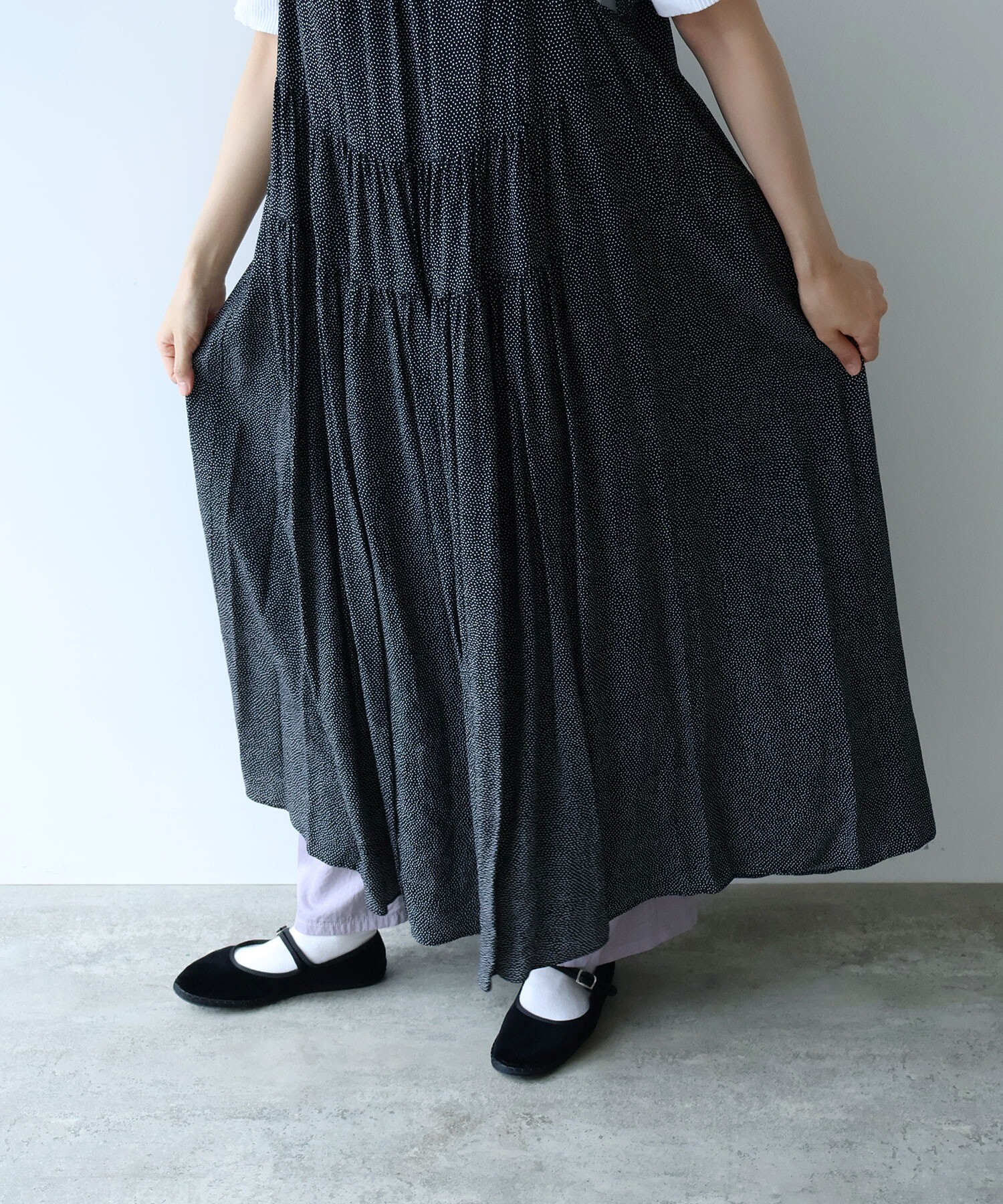 スカート june AMBIDEX Store ○dot print jumper スカート(F マルチドット): yuni