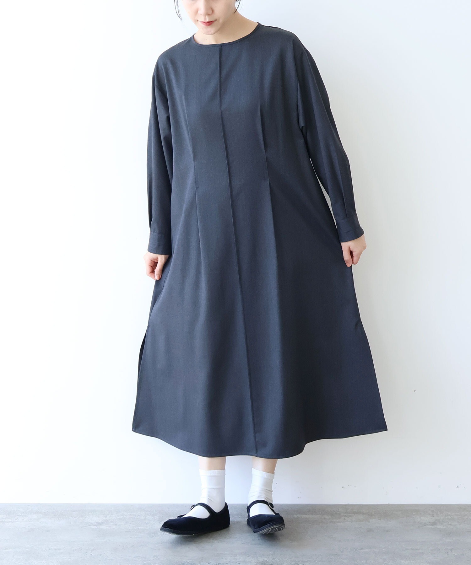 AMBIDEX Store ○super140ウールtackワンピース(F コン): yuni