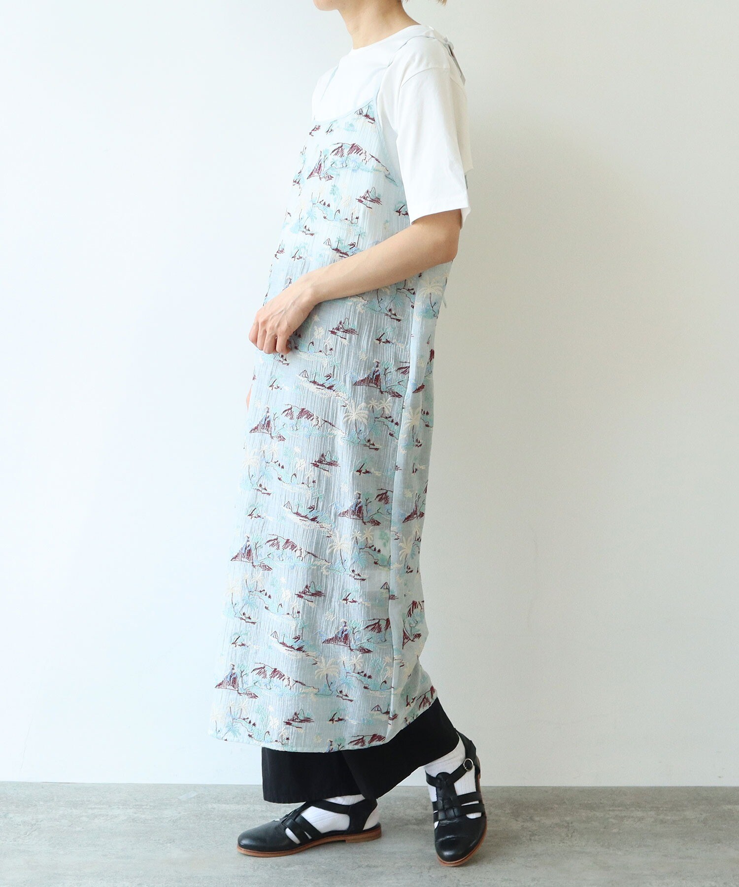 AMBIDEX Store ○Island embroidely pettit ワンピース(F キナリ