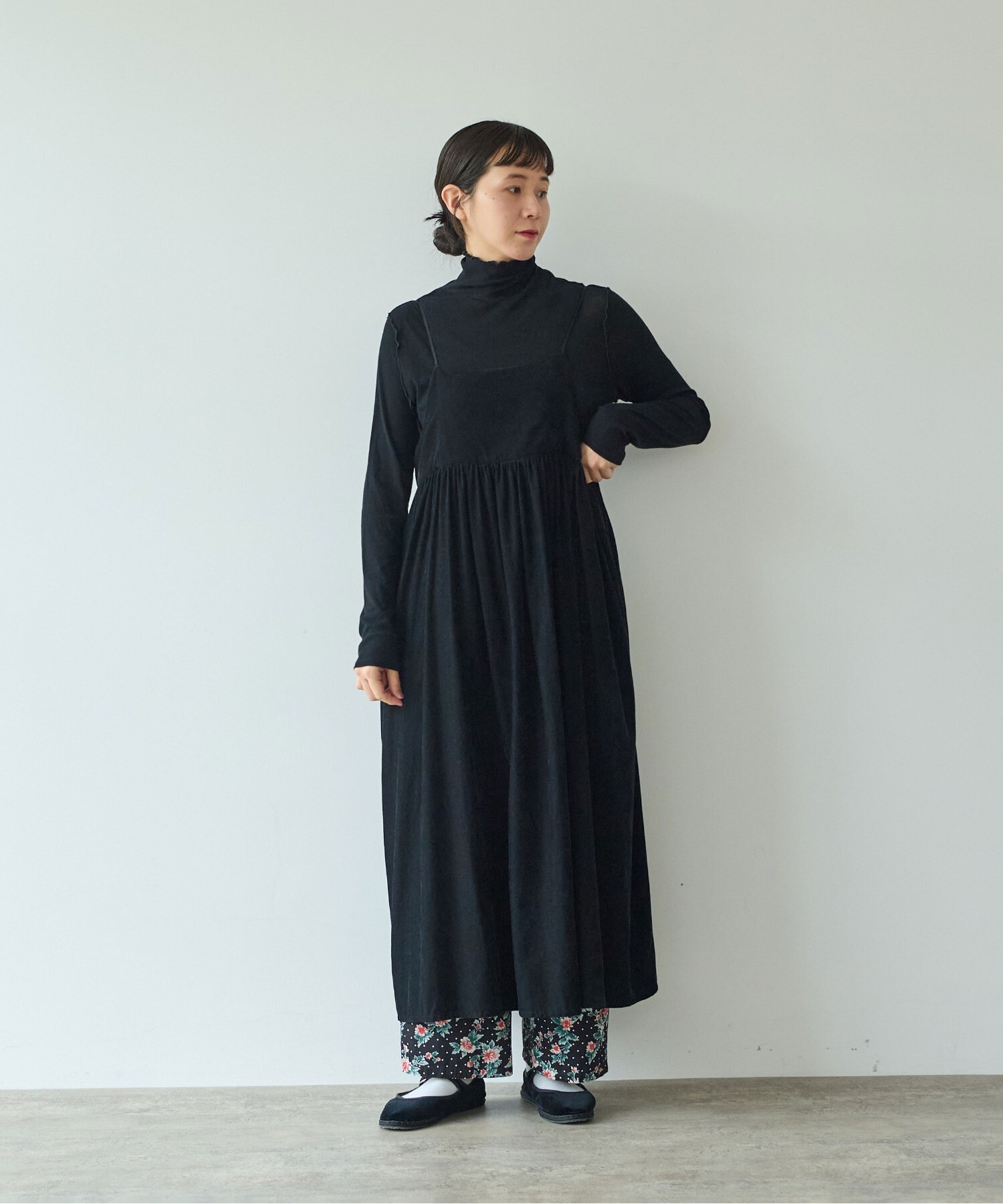 AMBIDEX Store ○シャンブレーコールビスチェワンピース(F シロ): yuni