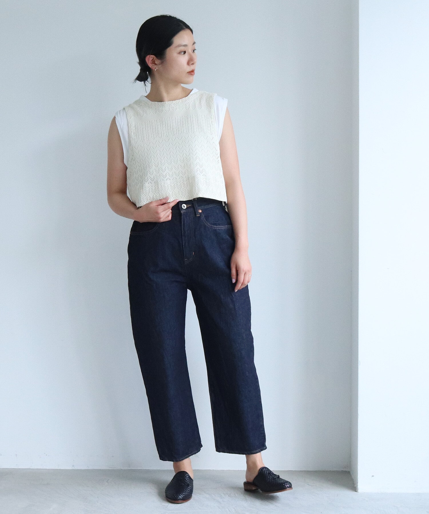 AMBIDEX Store 12ozDenim 5pkt wide tepered パンツ(M コン): yuni