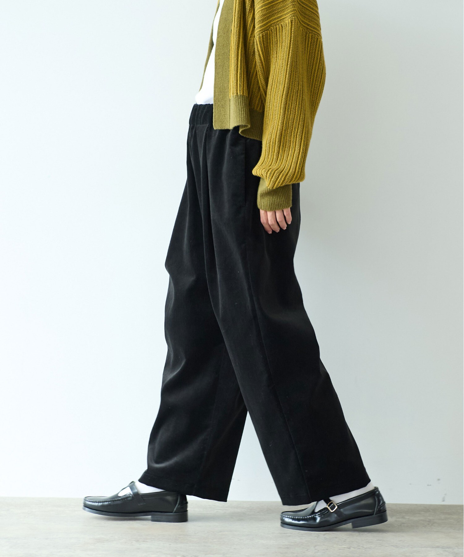 AMBIDEX Store ○FINXコーデュロイ gum tack パンツ (F クロ): yuni