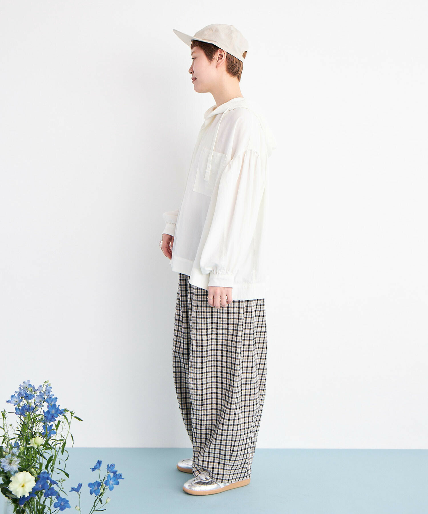 ryo専用 AMBIDEX Store 80/2 cyro spun OX HOODIE シャツ(F WHITE): buoybuoy