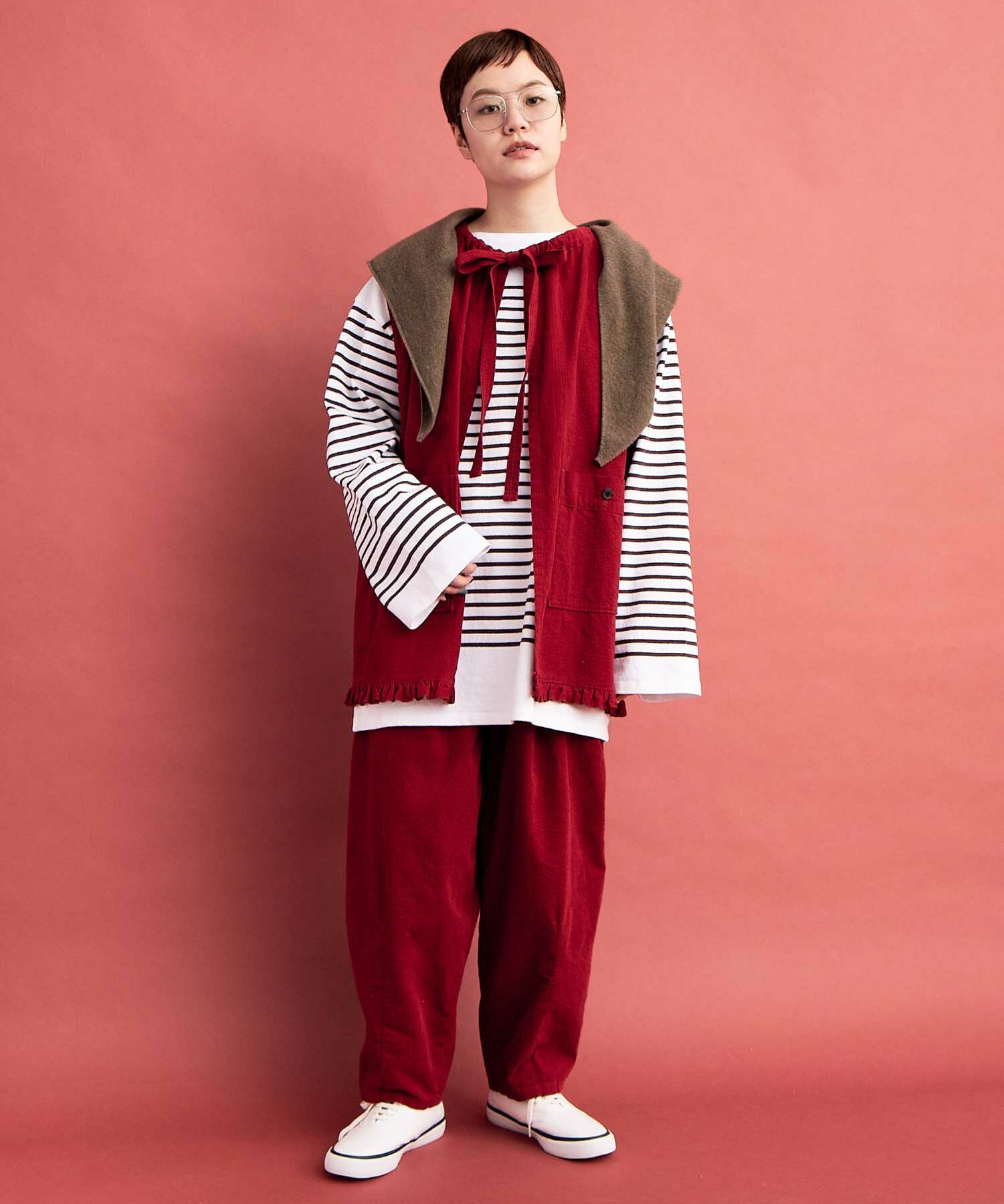 YOKE ベロアベスト セール】アーガイルニットベスト（ベスト）｜epnok（エプノック）の