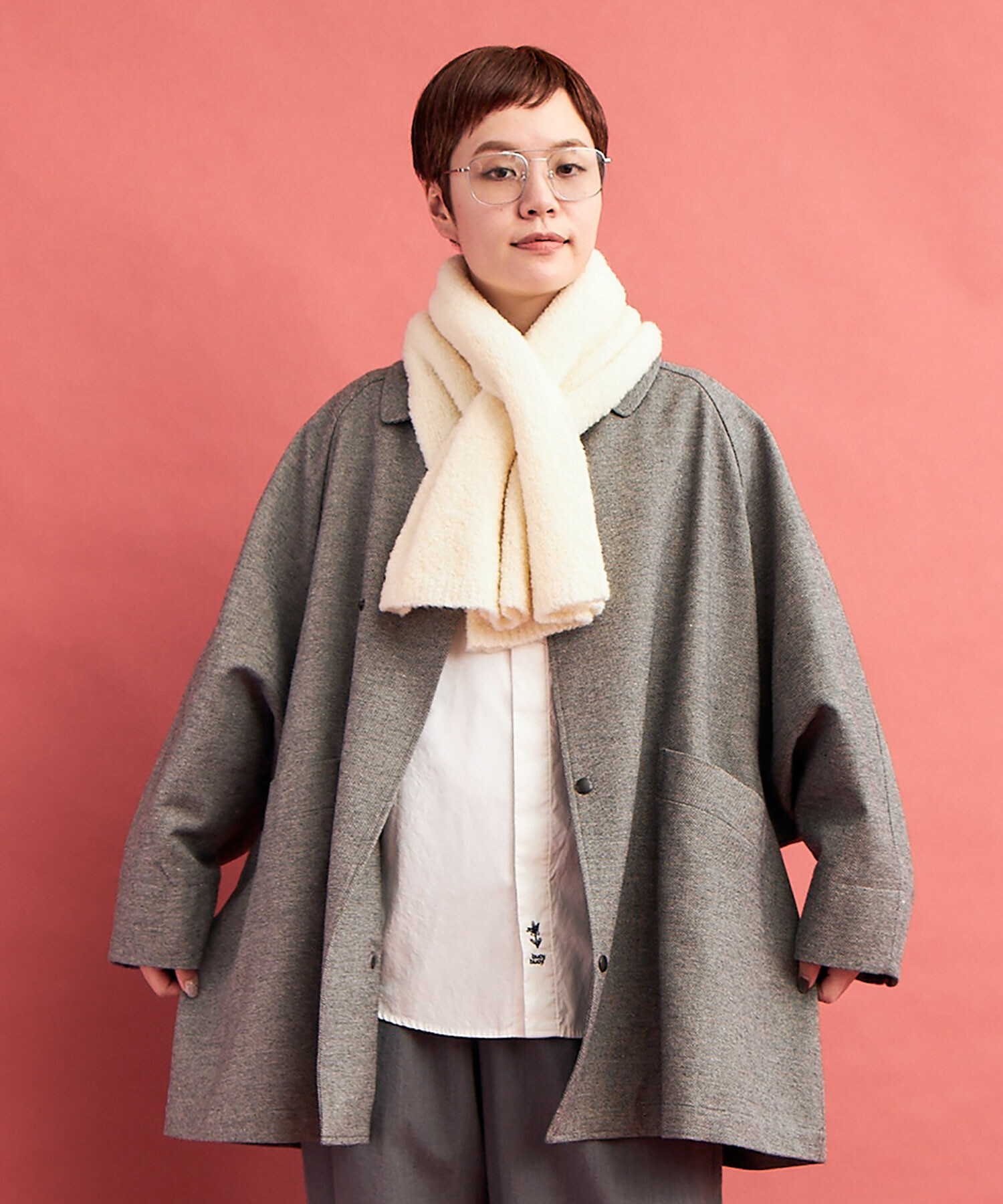 AMBIDEX Store 【予約販売】○POP TWEED DOLMAN コート(F NAVY