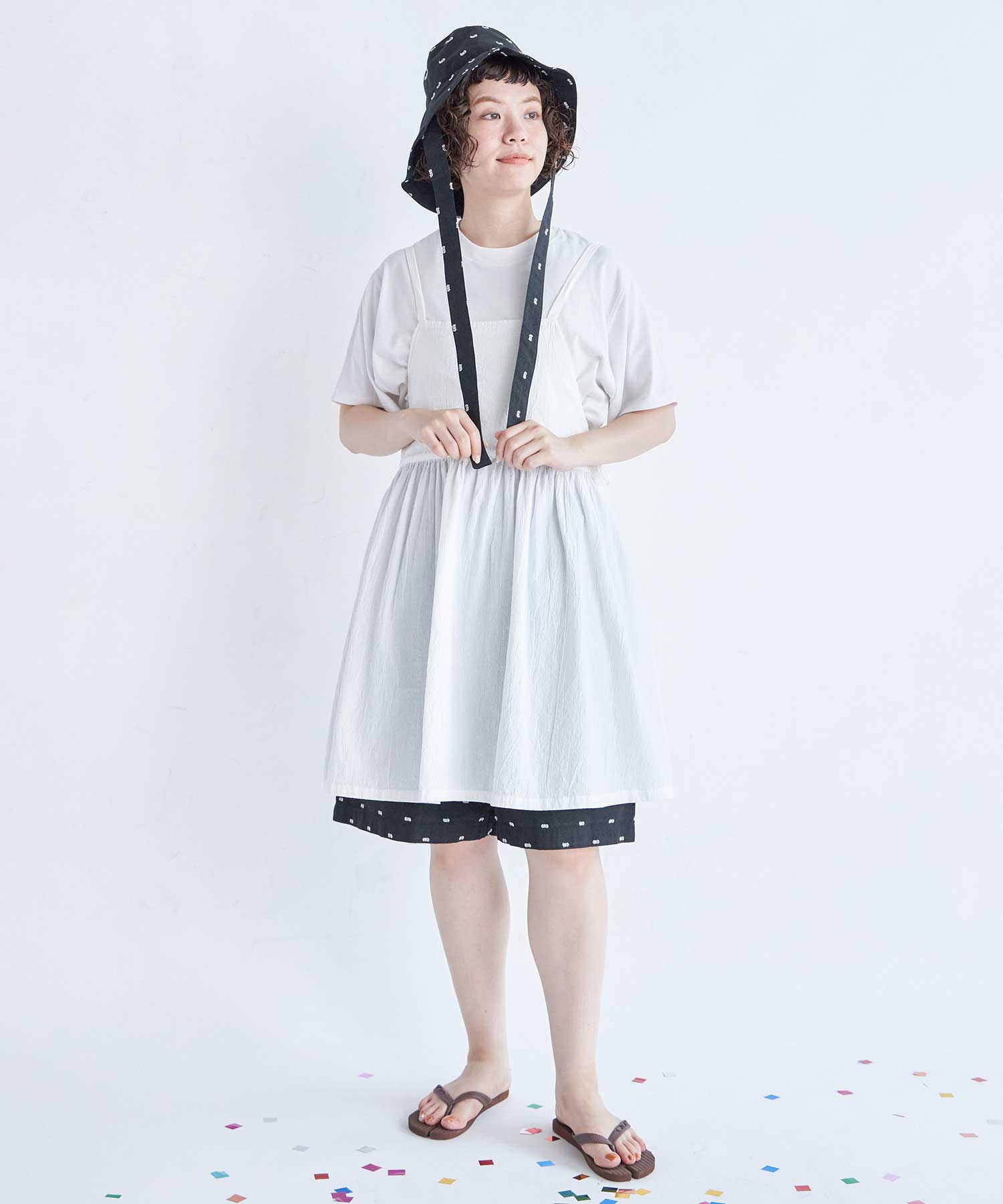AMBIDEX Store ○CUT DOBBY ハット(F BLK×IV): FLAT-cic-HATENA