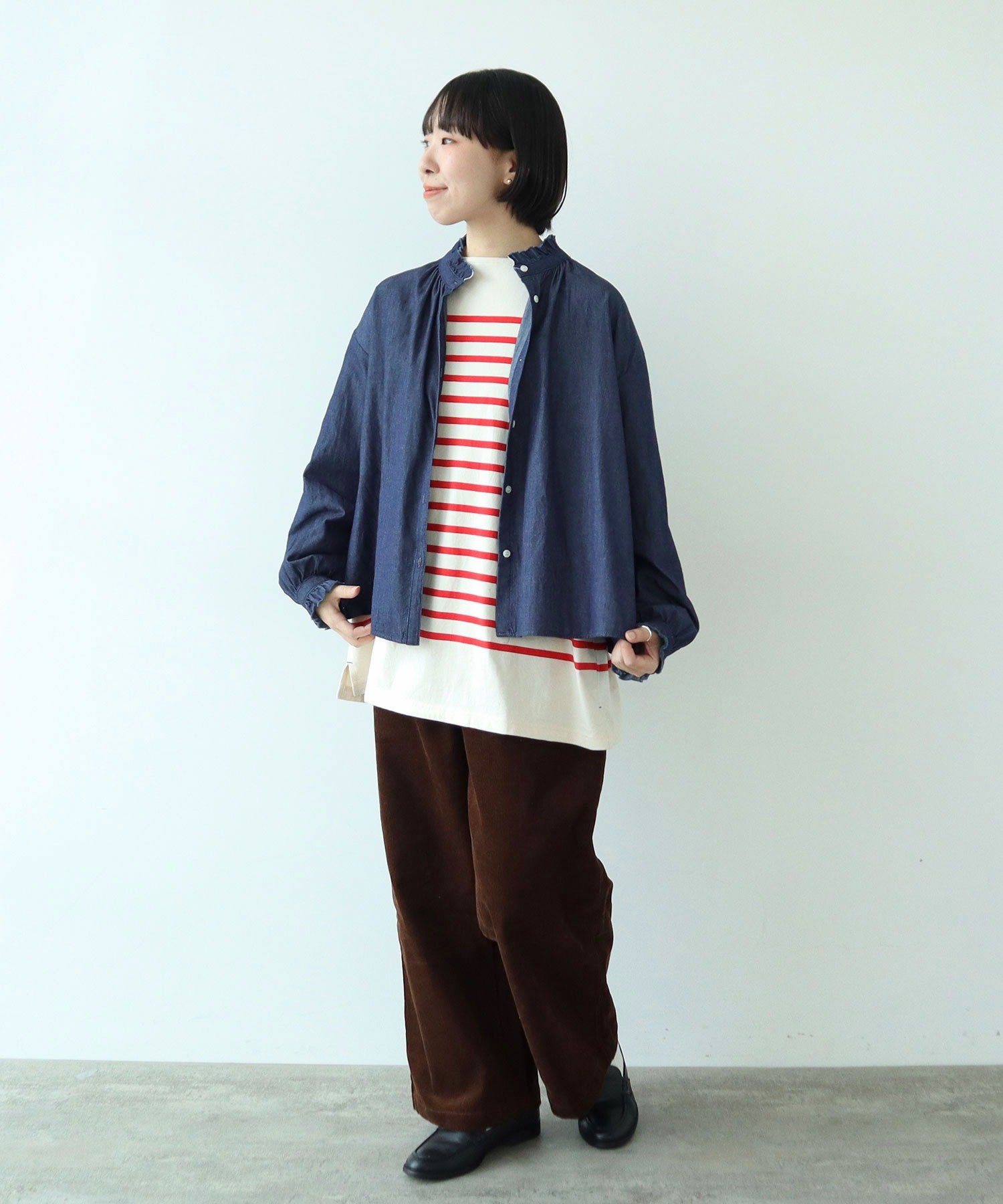 UNFILO ライトオンスデニム【ブラウスS×パンツXSセット販売】 UNFILO ライトオンスデニム【ブラウスS×パンツXSセット販売