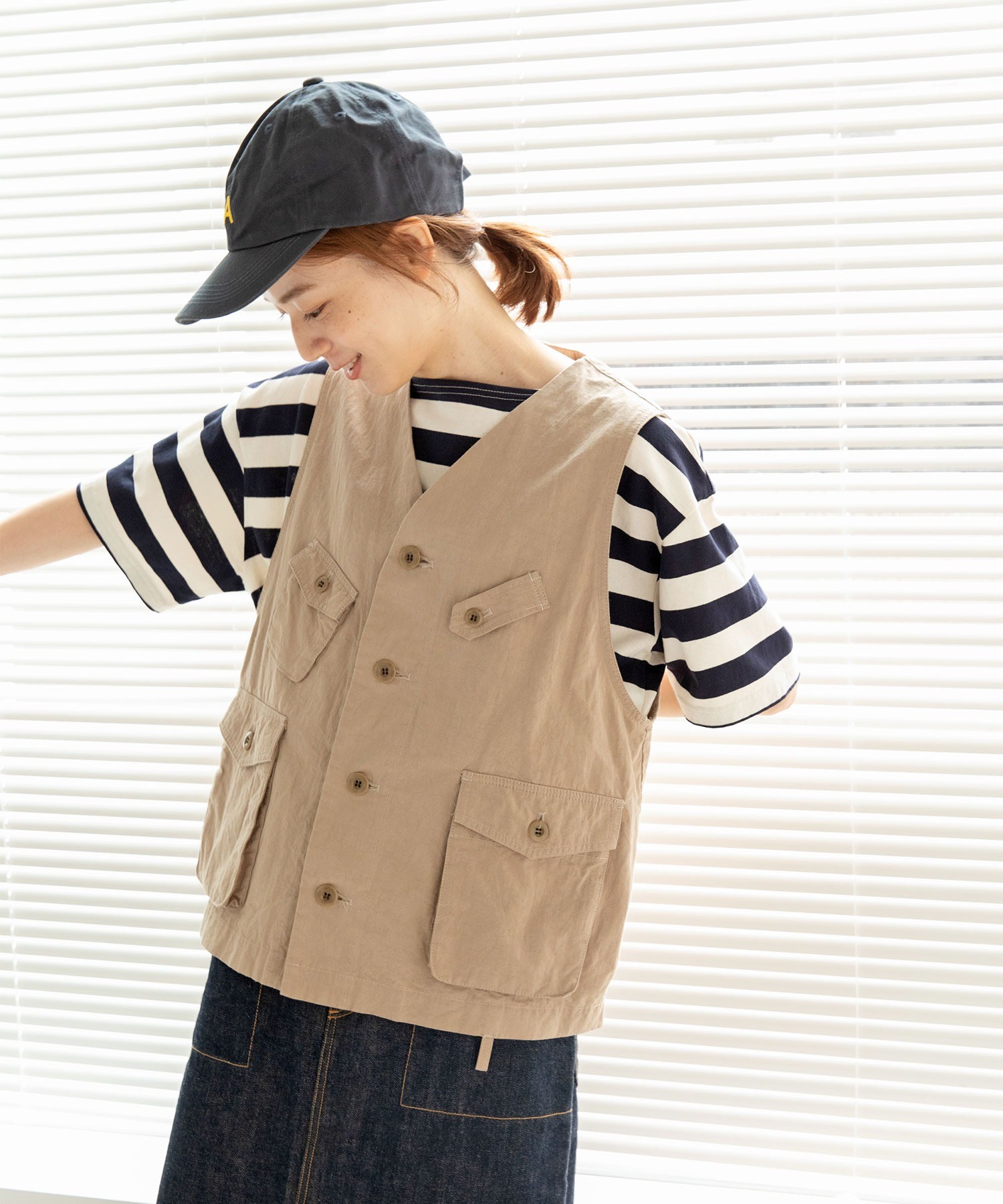 AMBIDEX Store ○カヴェール天竺 ボートネックボーダーTシャツ(F AMBIDEX Store ○カヴェール天竺 ボートネックボーダーTシャツ(F