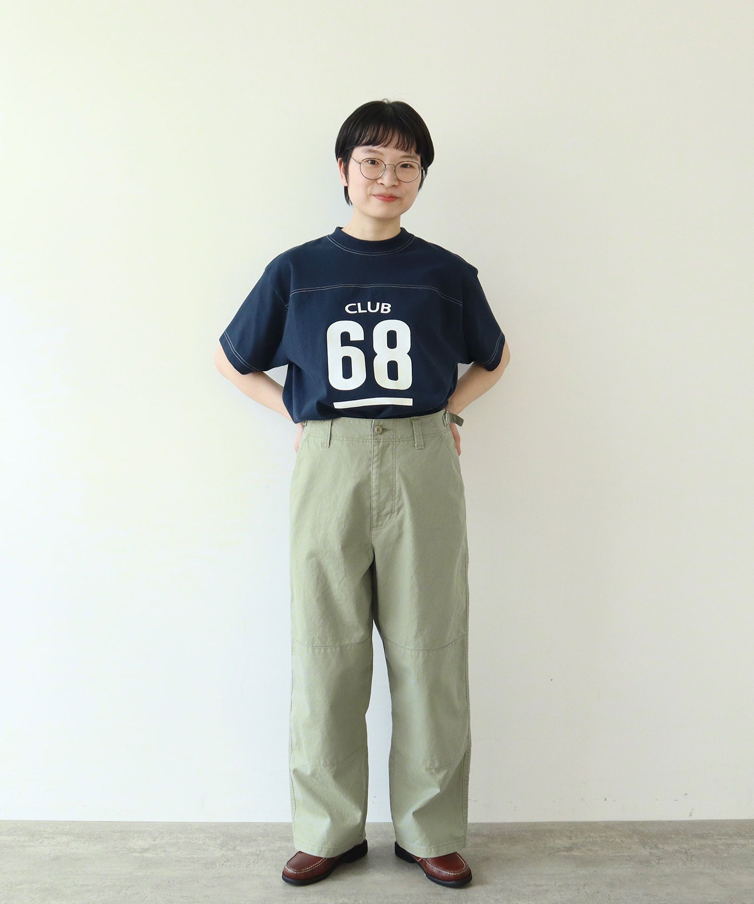 AMBIDEX Store ○ジャーマンダック ダブルニーパンツ(F ベージュ): PAR ICI
