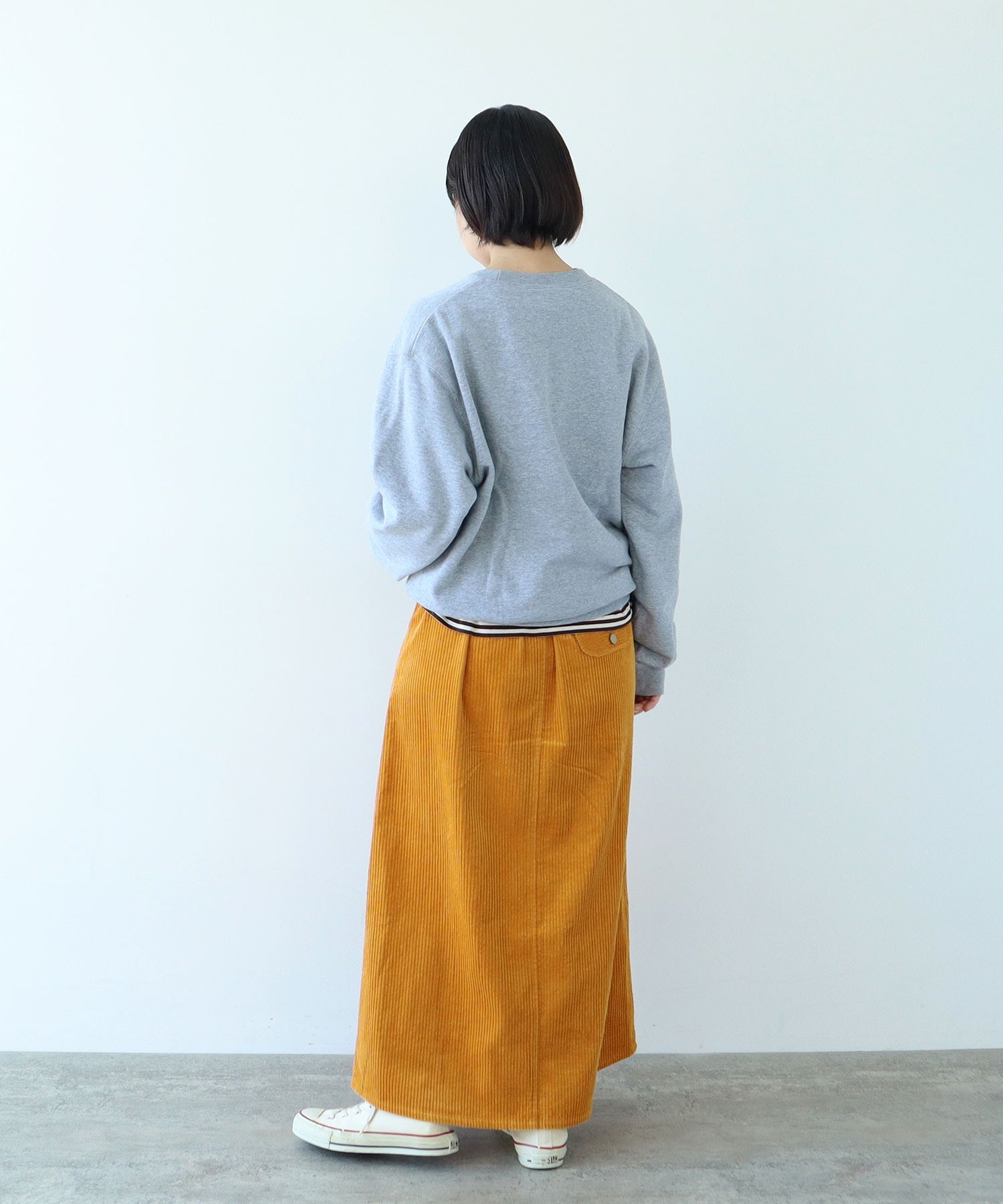 AMBIDEX Store ○6Wコーデュロイ パッチポケットロングスカート(F