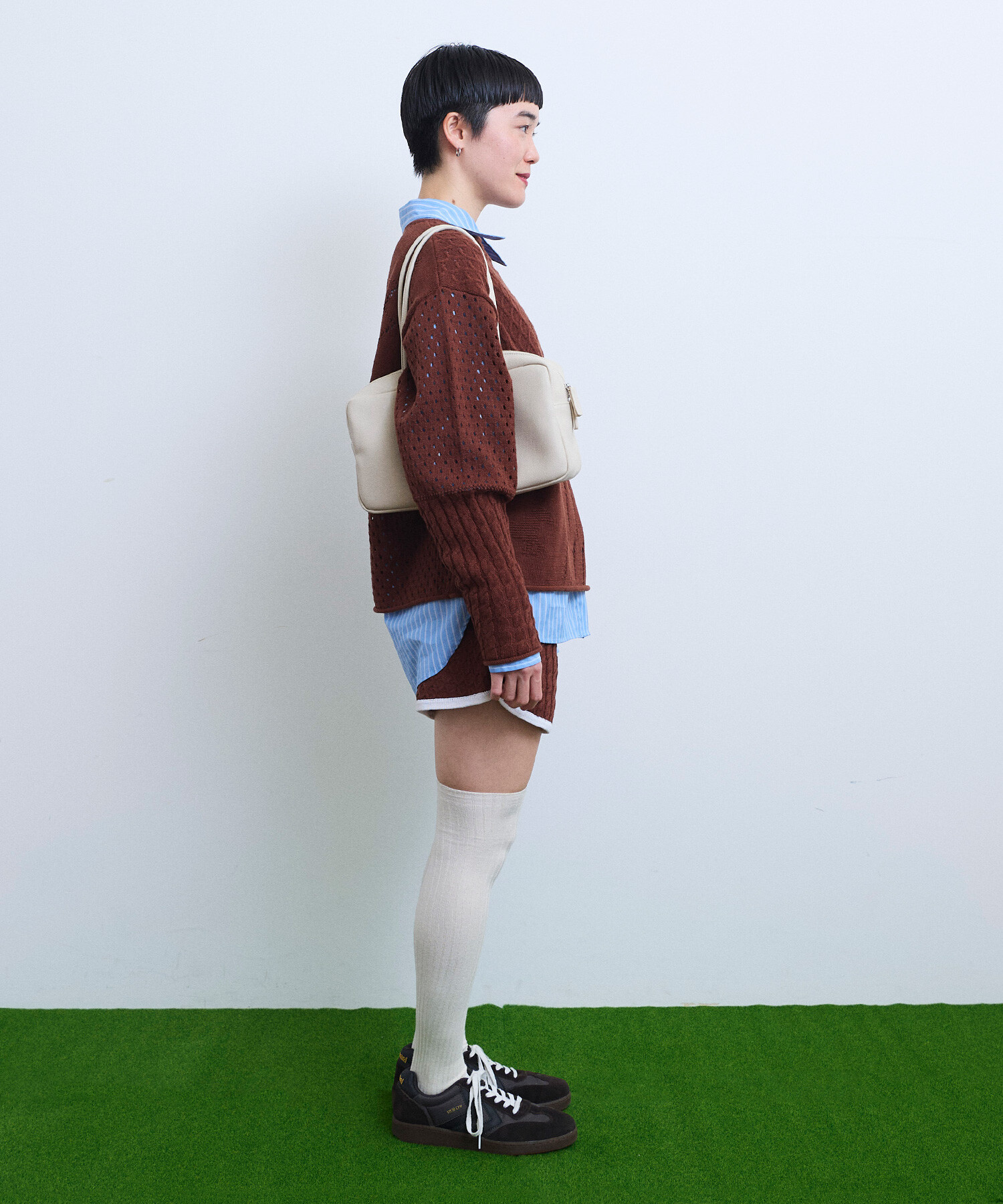 のん♪様オーダーページ AMBIDEX Store 【予約販売】〇COLLAGE KNIT プルオーバー(F SAX): FLAT