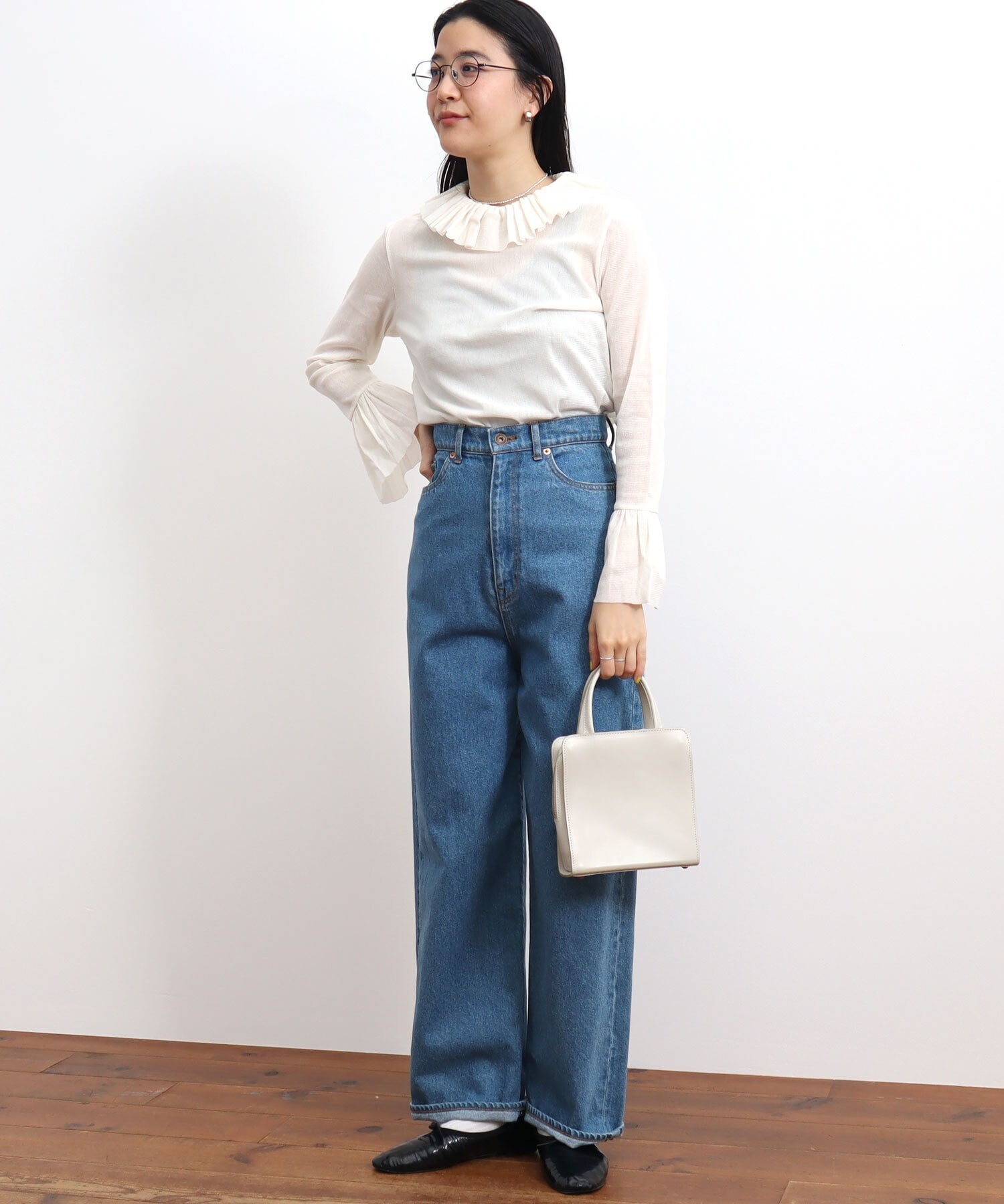 AMBIDEX Store ○cotton tulle frill blouse(F キナリ): l'atelier du 