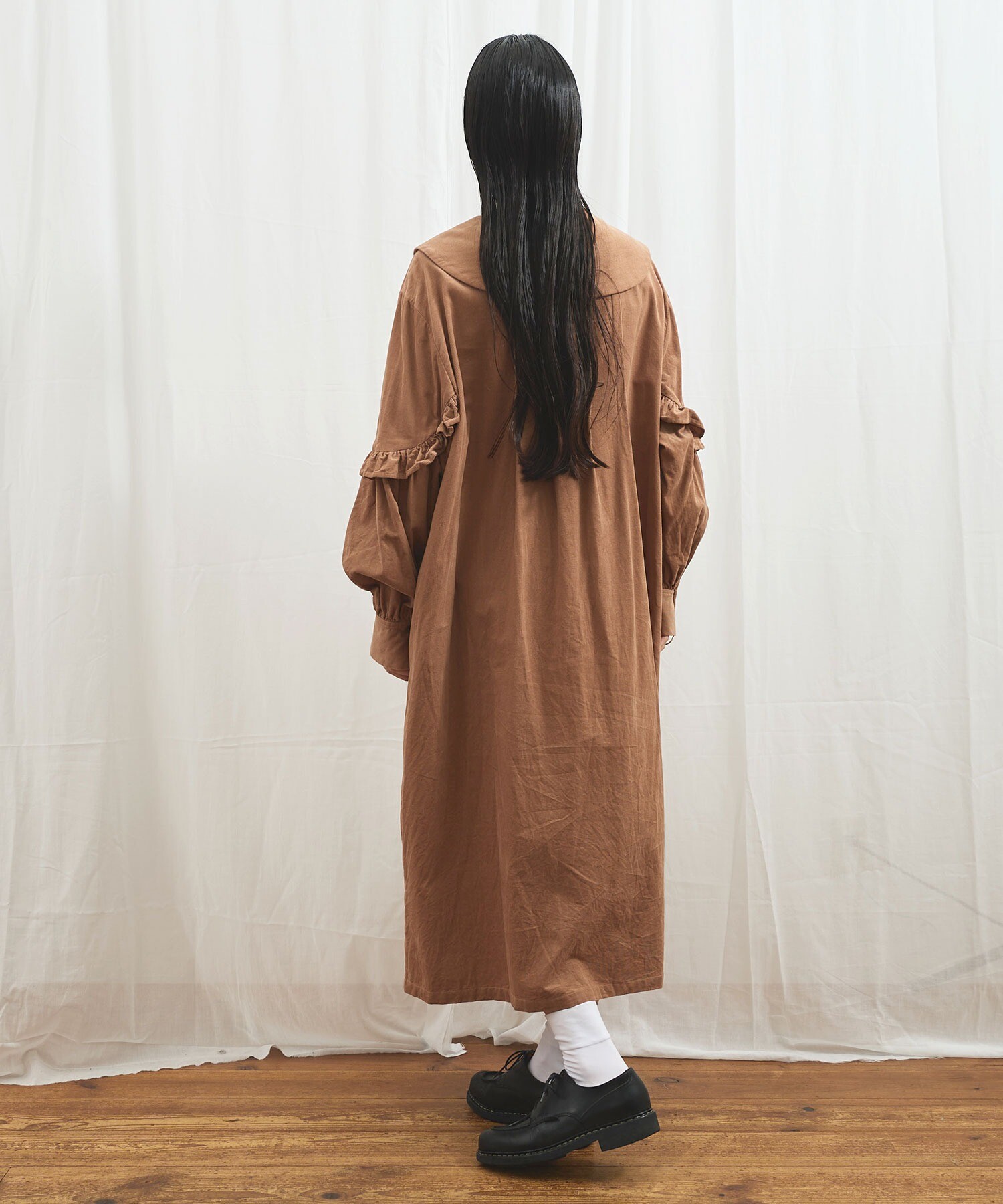 fig london キルティングワンピース AMBIDEX Store 〇shirt corl dress (F コゲチャ): l'atelier du savon
