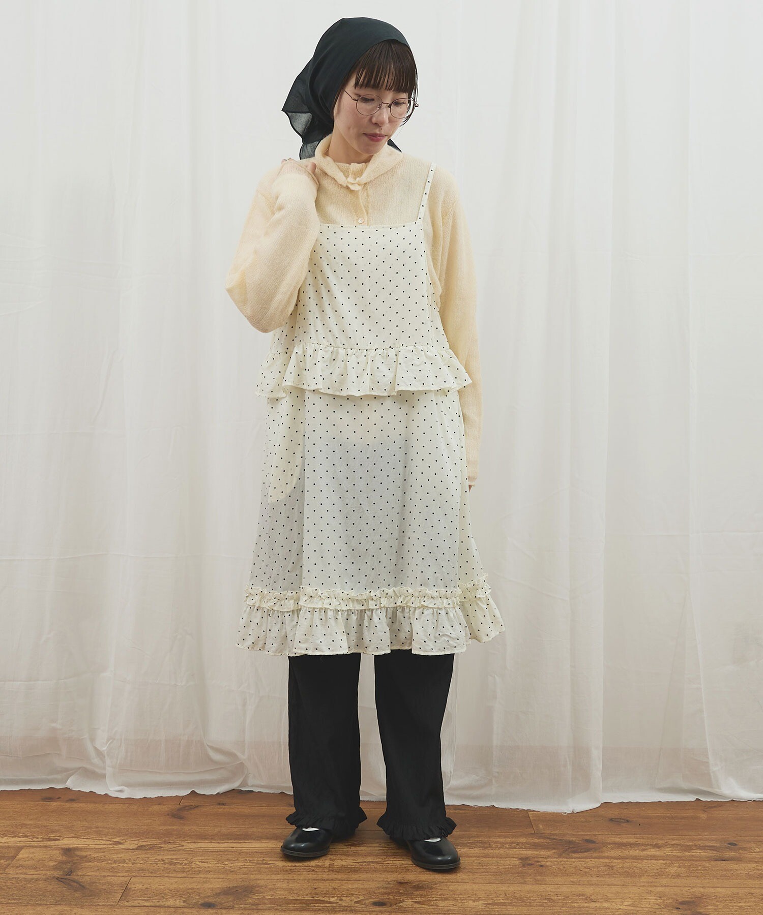 AMBIDEX Store 【予約販売】〇CottonCupra twill mini dress(F クロ