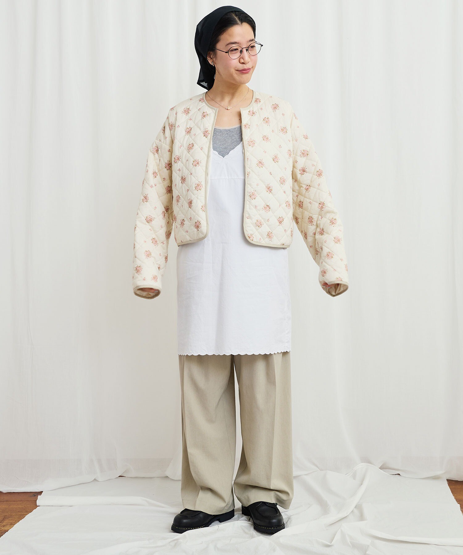 AMBIDEX Store ○3tuck pants(F ベージュ): l'atelier du savon