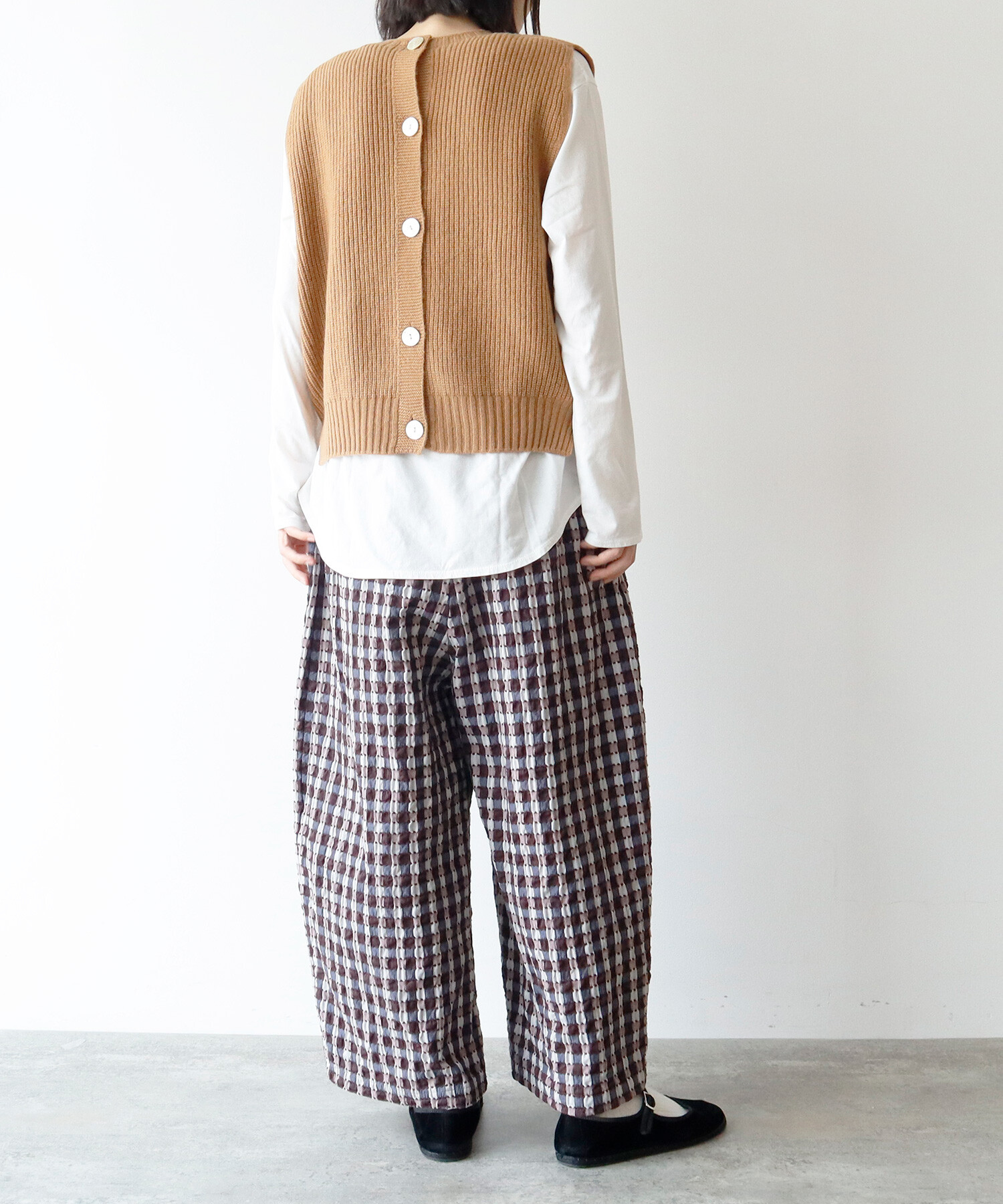 AMBIDEX Store ○CHESS ホールガーメント 片畦2wayベスト(F ベージュ