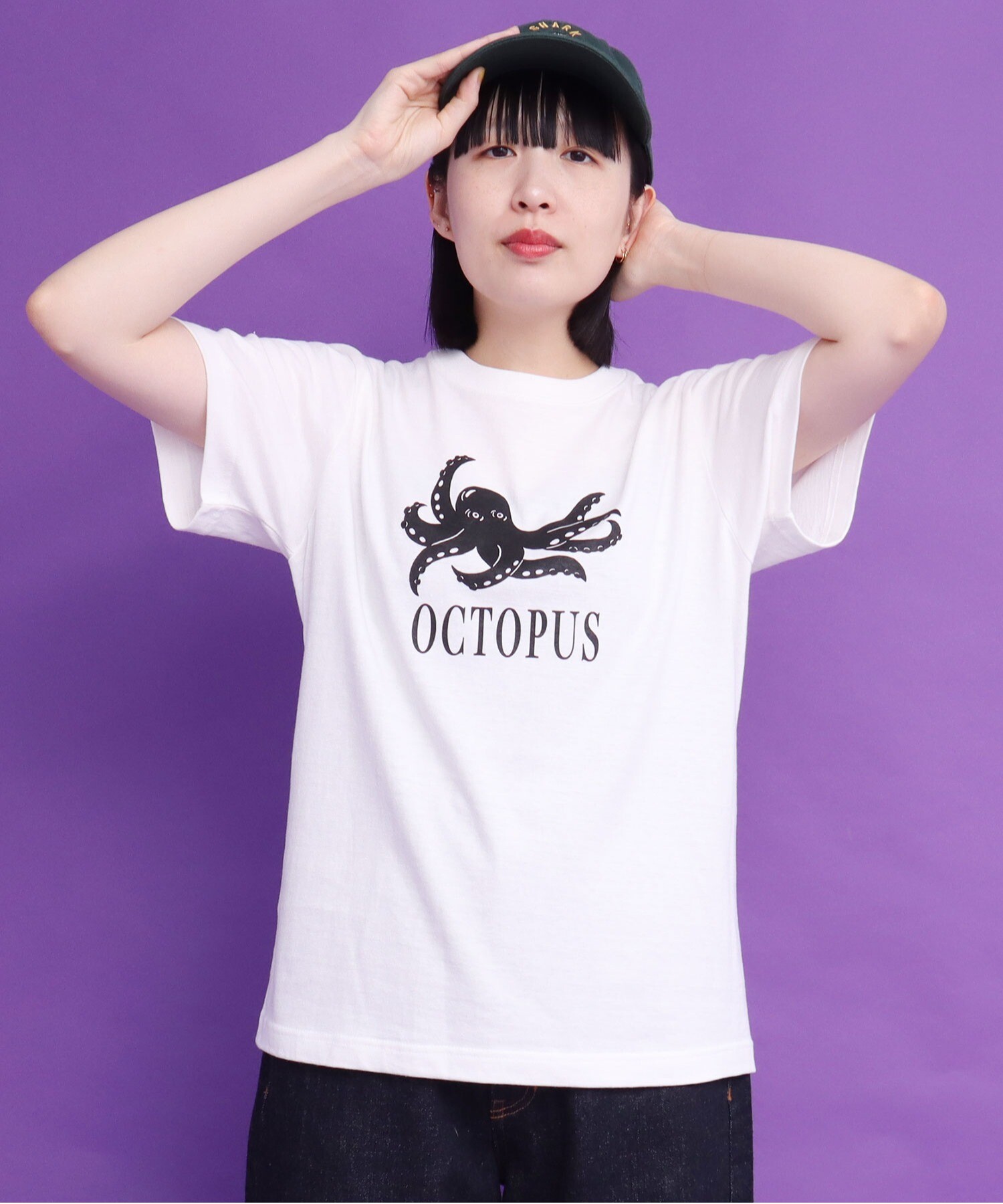 AMBIDEX Store 〇OCTOPUS プリントTシャツ(F シロ): l'atelier du savon