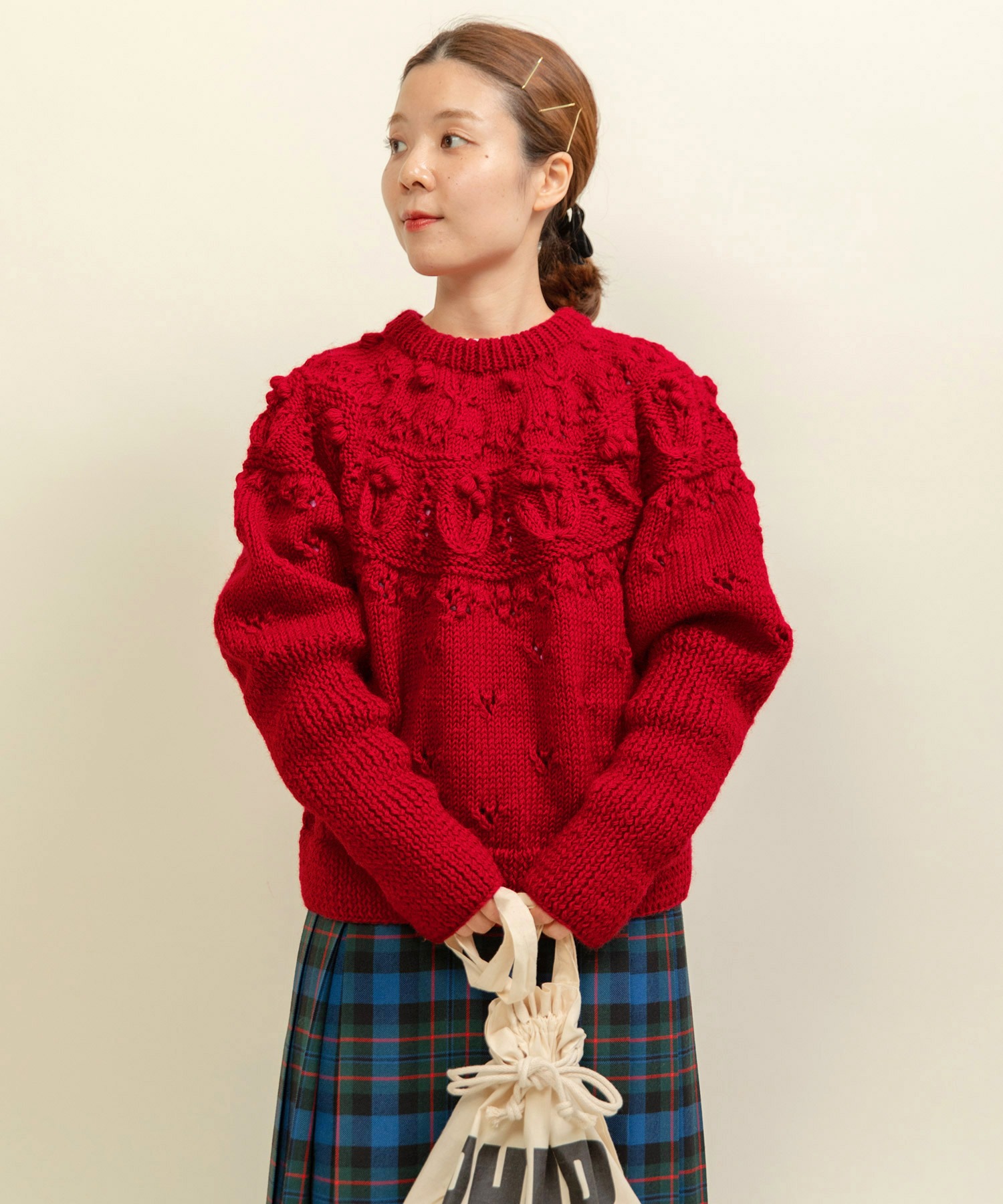 まひろ様CHILD WOMAN ネパールギルボックスケーブル プルオーバー CHILD WOMAN（チャイルドウーマン）の「ネパールギルボックスケーブル