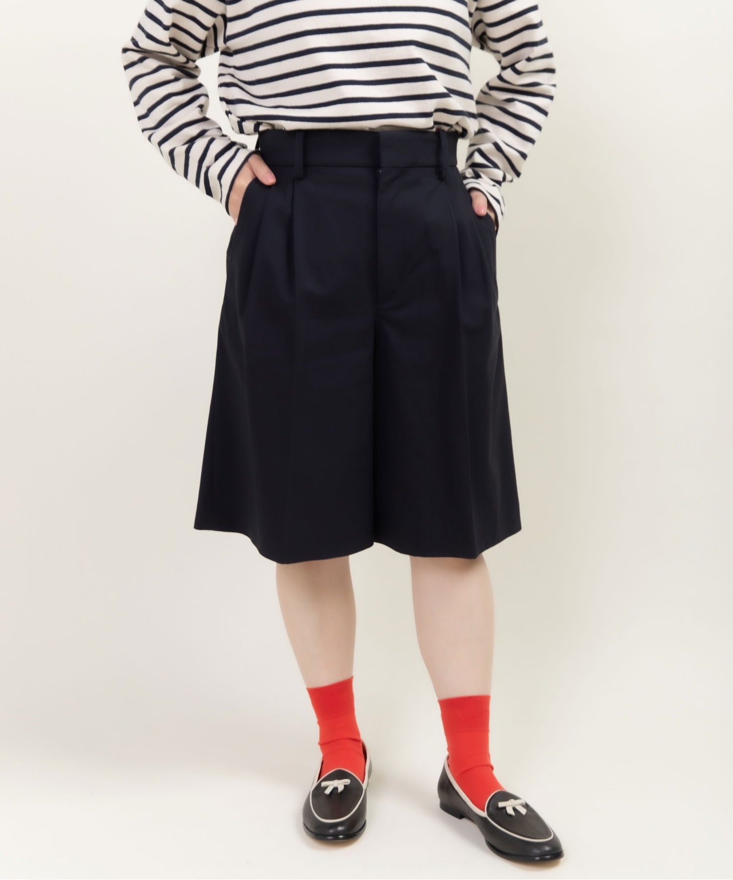 強撚ツイル マーベルトハーフパンツ