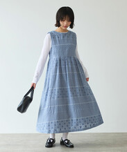 AMBIDEX Store 〇 noble flower ジャカード ジャンパースカート(F