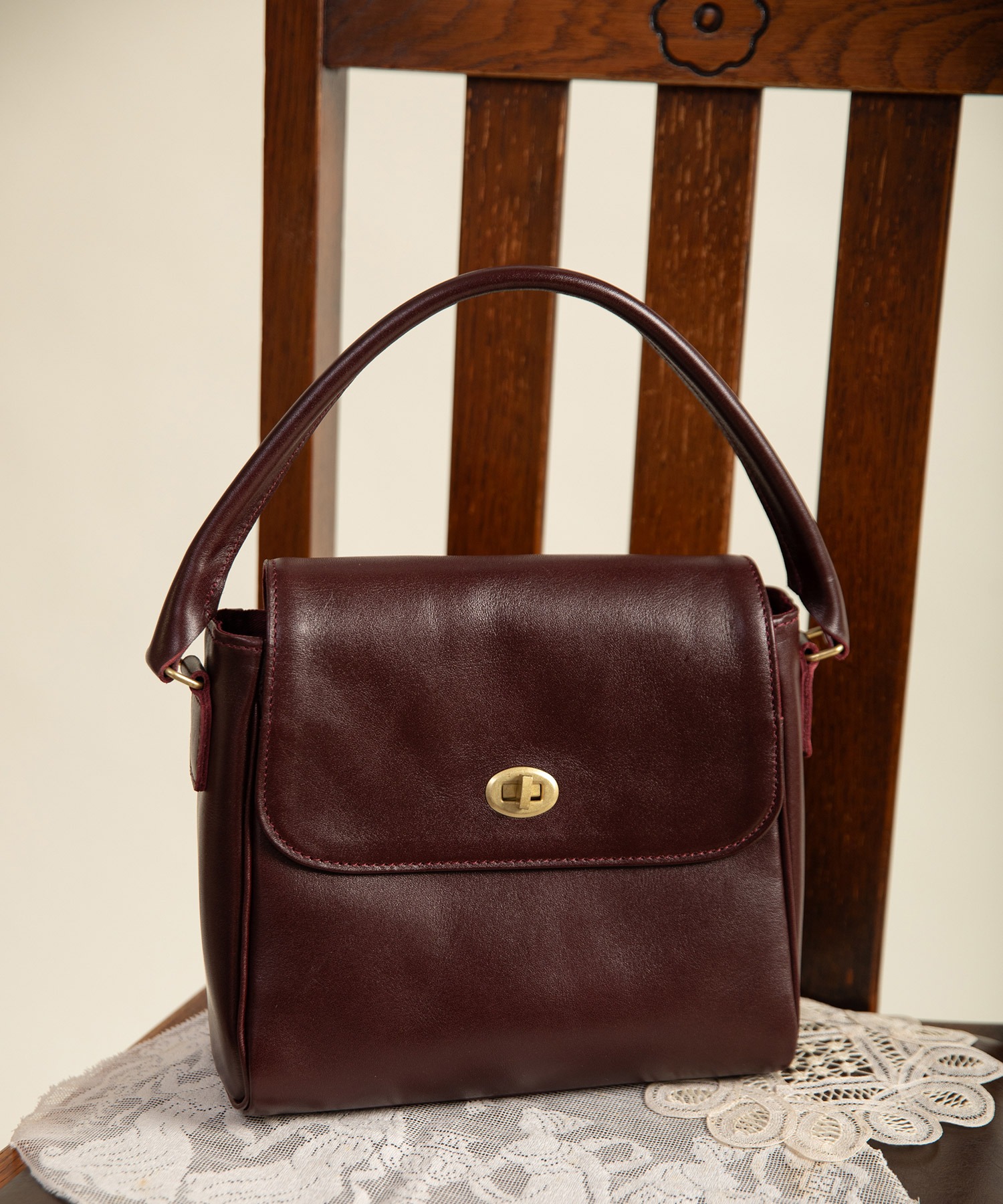 AMBIDEX Store ○TIDEWAY別注 MOSS LEATHER ハンドBAG(F コゲチャ