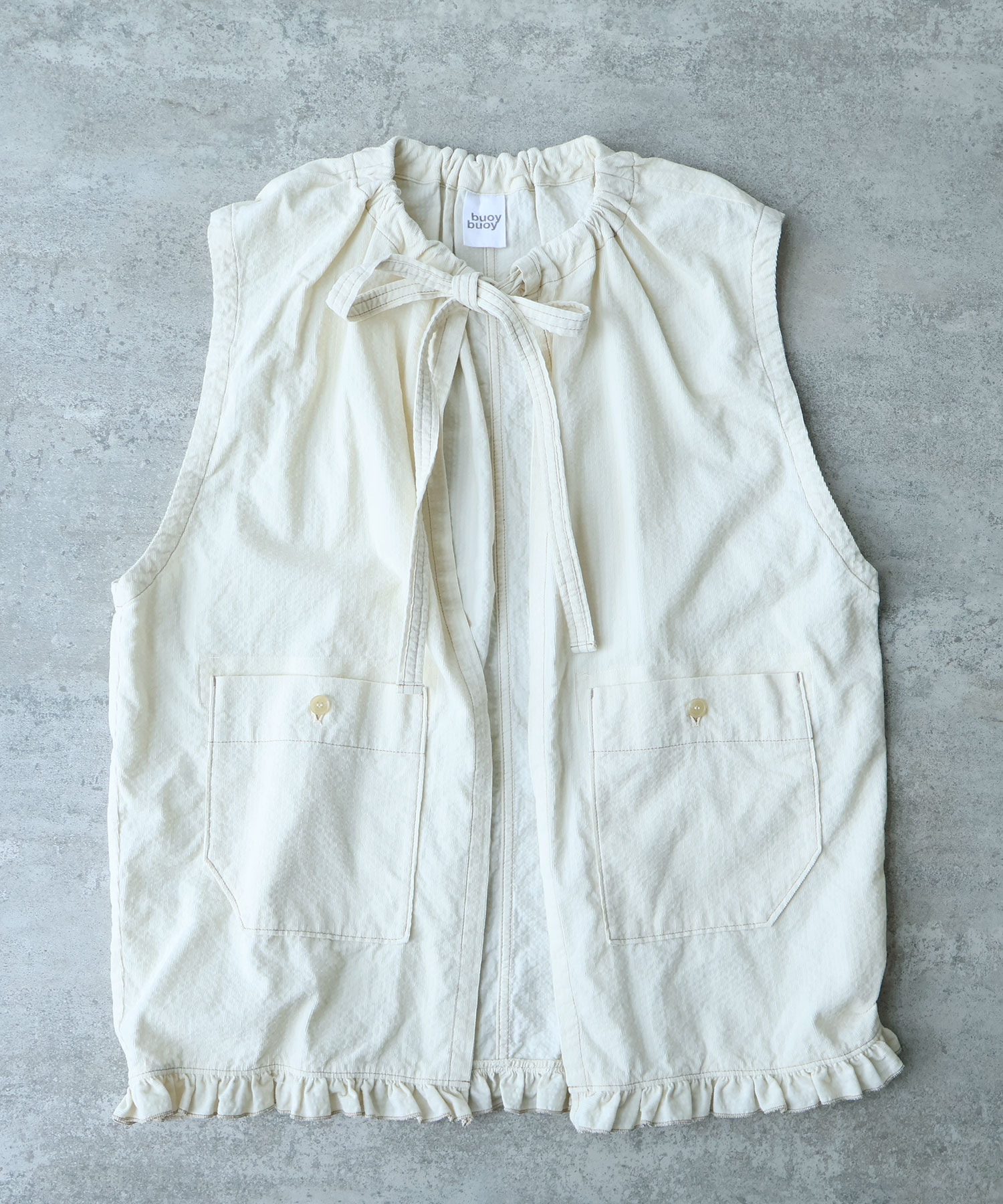 ARCHIVIO ベロアベスト ホワイト ボアフリースベスト（ベスト）｜STYLEBLOCK（スタイルブロック）の