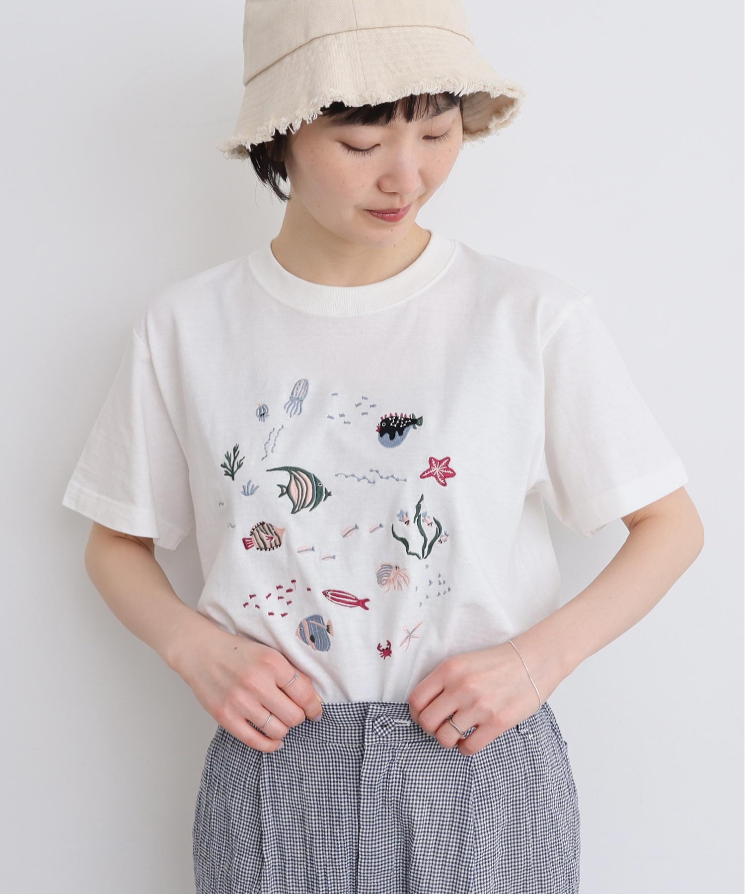 キャッツツモリチサト 猫デザイン 半袖Tシャツ ホワイト - メルカリ
