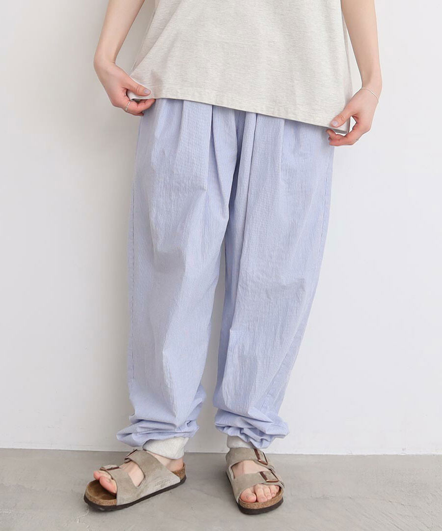 AMBIDEX Store 〇スウェットみたいなゆるパンツ(F アオ): l