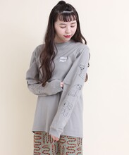 AMBIDEX Store △〇振り向きワンコ ロンT(F グレー): l'atelier AMBIDEX Store △〇振り向きワンコ ロンT(F グレー): l'atelier