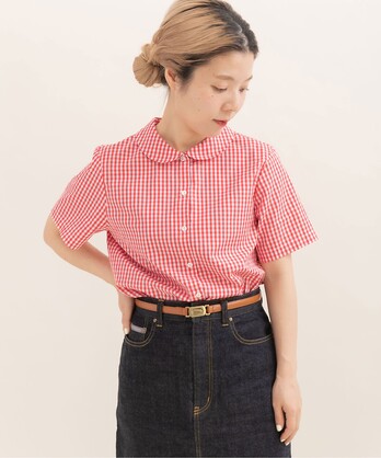 【美品】  Paul Harnden / ポールハーデン | Baygril / チェック レギュラーカラー シャツ ブラウス | M | Red altan | レディース Paul Harnden - 【美品】 Paul Harnden / ポールハーデン | Baygril