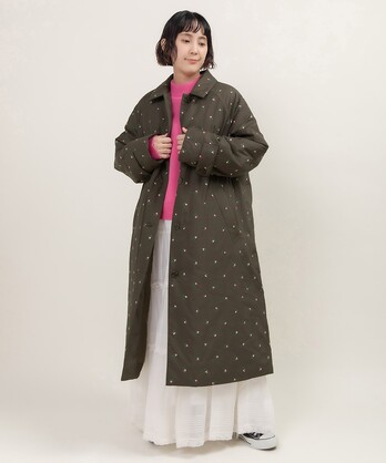 極美品✨最高級ライン ステンカラーコート ライナー シルク 金タグ プレステージ ライナー付】ツイルストレッチ ステンカラーコート