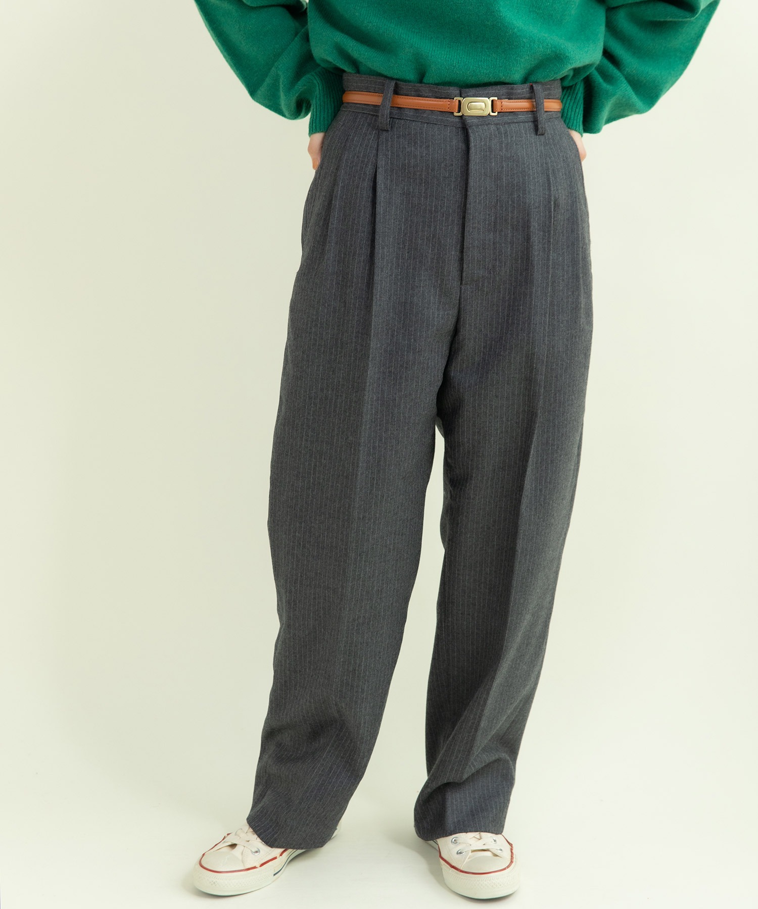 child woman ベロア　別珍　タックパンツ　テーパード　スラックス AMBIDEX Store CHILD WOMAN/CHILD WOMAN/パンツ