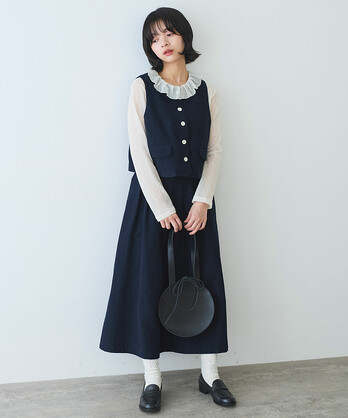AMBIDEX Store 〇mizutama ジャカード プリーツワンピース(F